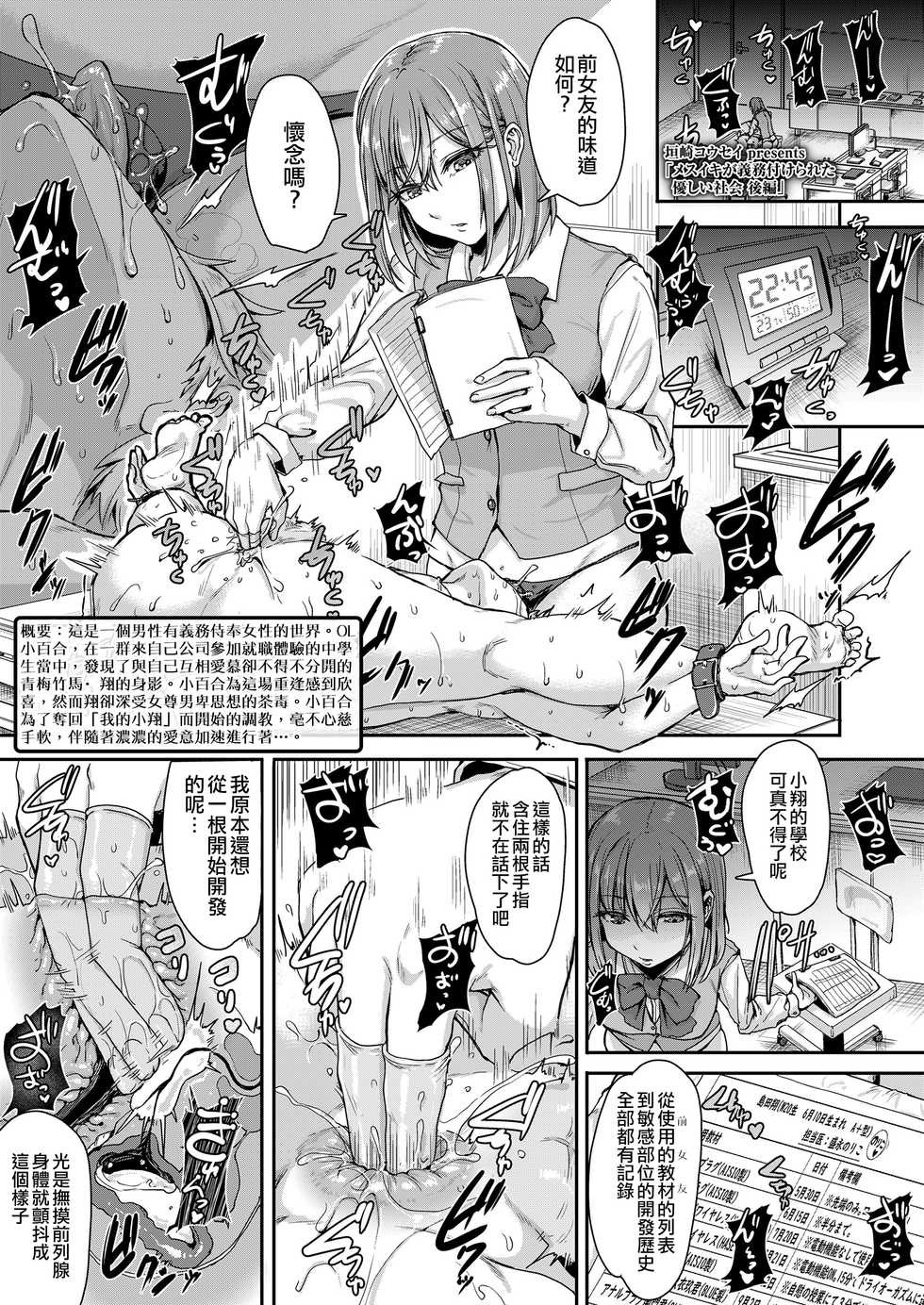 [Kakizaki Kousei] Mesuiki ga Gimuzukerareta Yasashii Shakai -Kouhen- (Girls forM Vol.20) [Chinese] [沒有漢化] [Digital] - Page 1