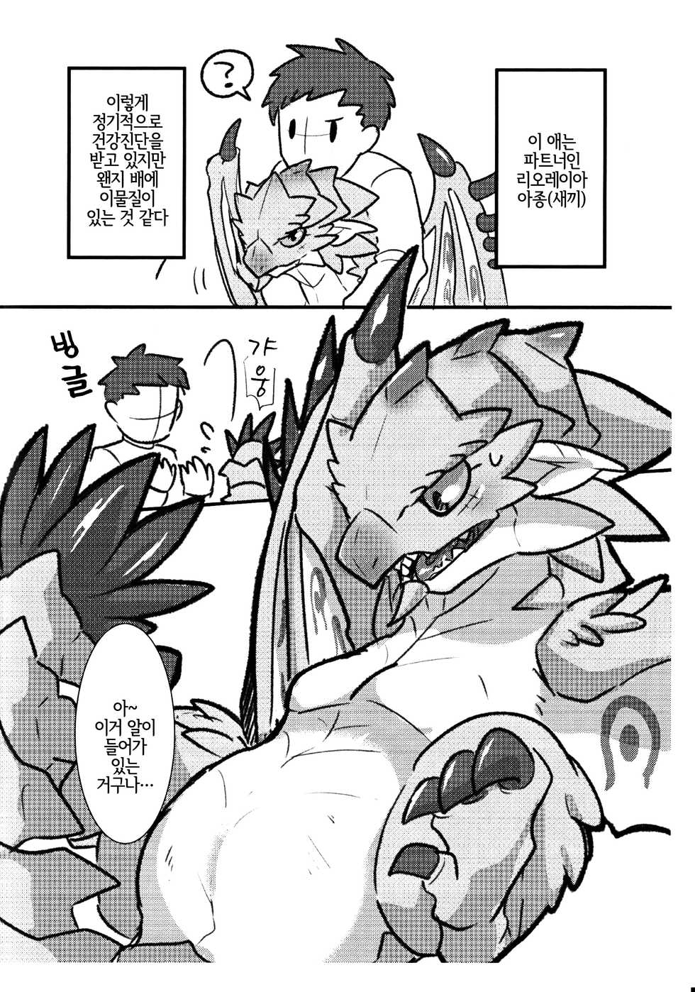 (C92) [Sabamiso (Aji no Kanzume)] Sakura Leia no Tamago. | 앵화룡의 알. (Monster Hunter) [Korean] [LWND] - Page 3