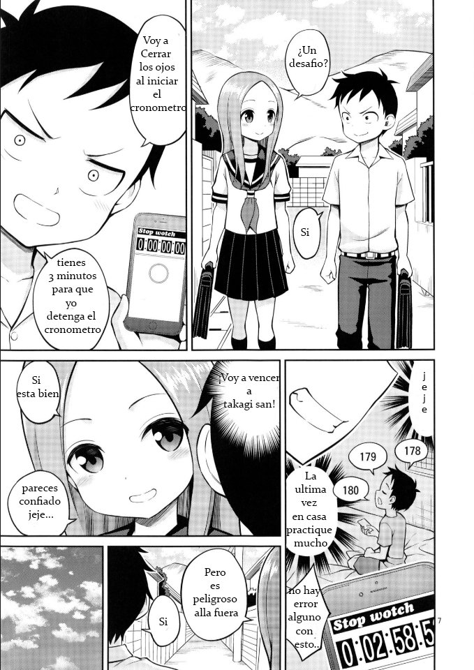 (C96) [Popochichi (Yahiro Pochi)] Torokashi Jouzu no Takagi-san + Soredemo Ayumu wa Hametekuru (Karakai Jouzu no Takagi-san, Soredemo Ayumu wa Yosetekuru) [Spanish] - Page 4