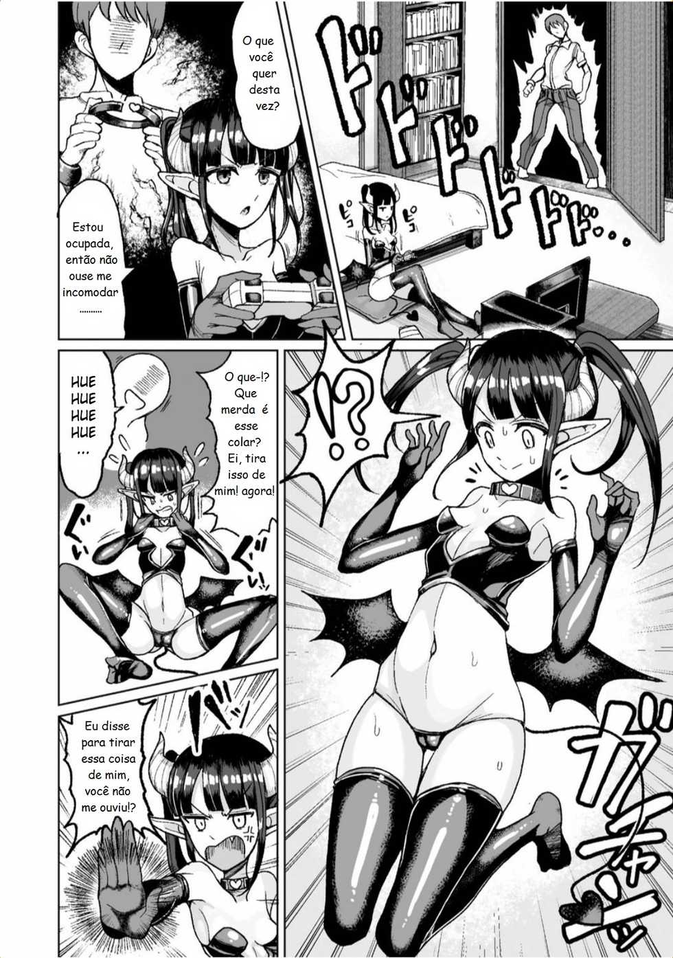 [Motsu Aki] Namaiki Loli Succubus o Mahou no Kubiwa de Onahole ni Shichae!! (2D Comic Magazine Ingu Seme Choukyou de Kyousei Hatsujou! Vol. 1) [Portuguese-BR] [Raccon Scans] [Digital] - Page 4