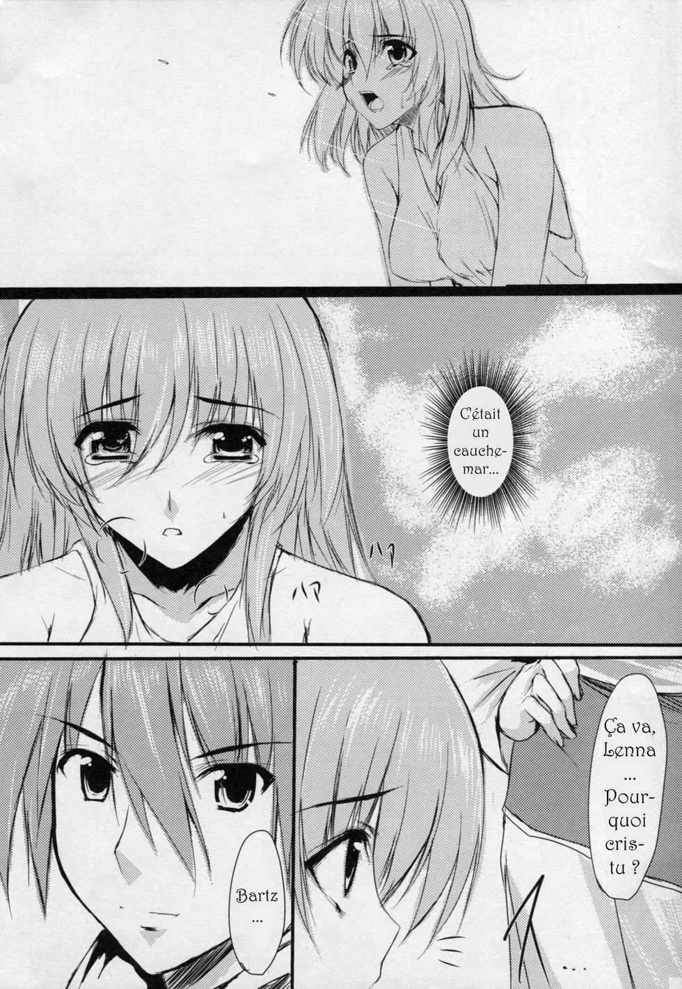 (C75) [SLASH (Mitsurugi Aoi)] return to lover/Le retour de l'amour (Final Fantasy V) [FR] - Page 7