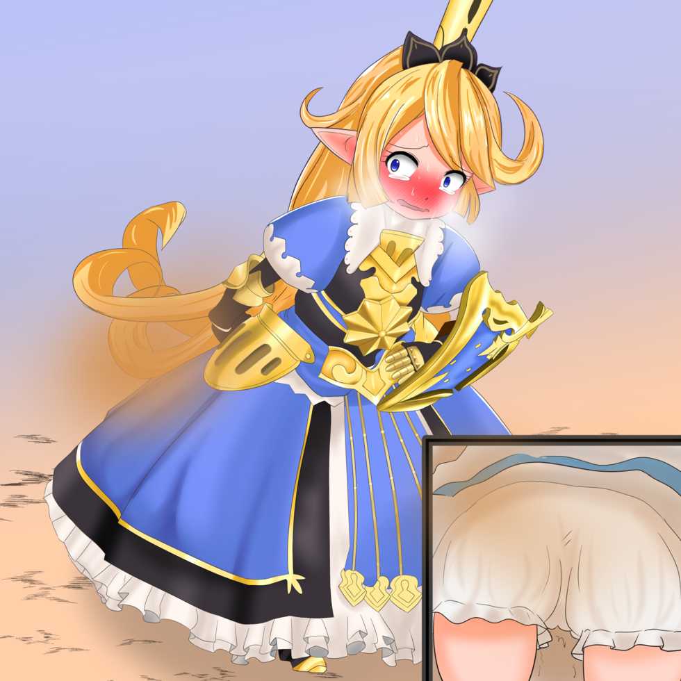 [Beni Gaman Kenkyuukai (Ura Otoko)] Anoko ga Beni o Gaman Shite Omorashi Suru Sugata ga Mitai!! ~Grablu Hen~ (Granblue Fantasy) - Page 28