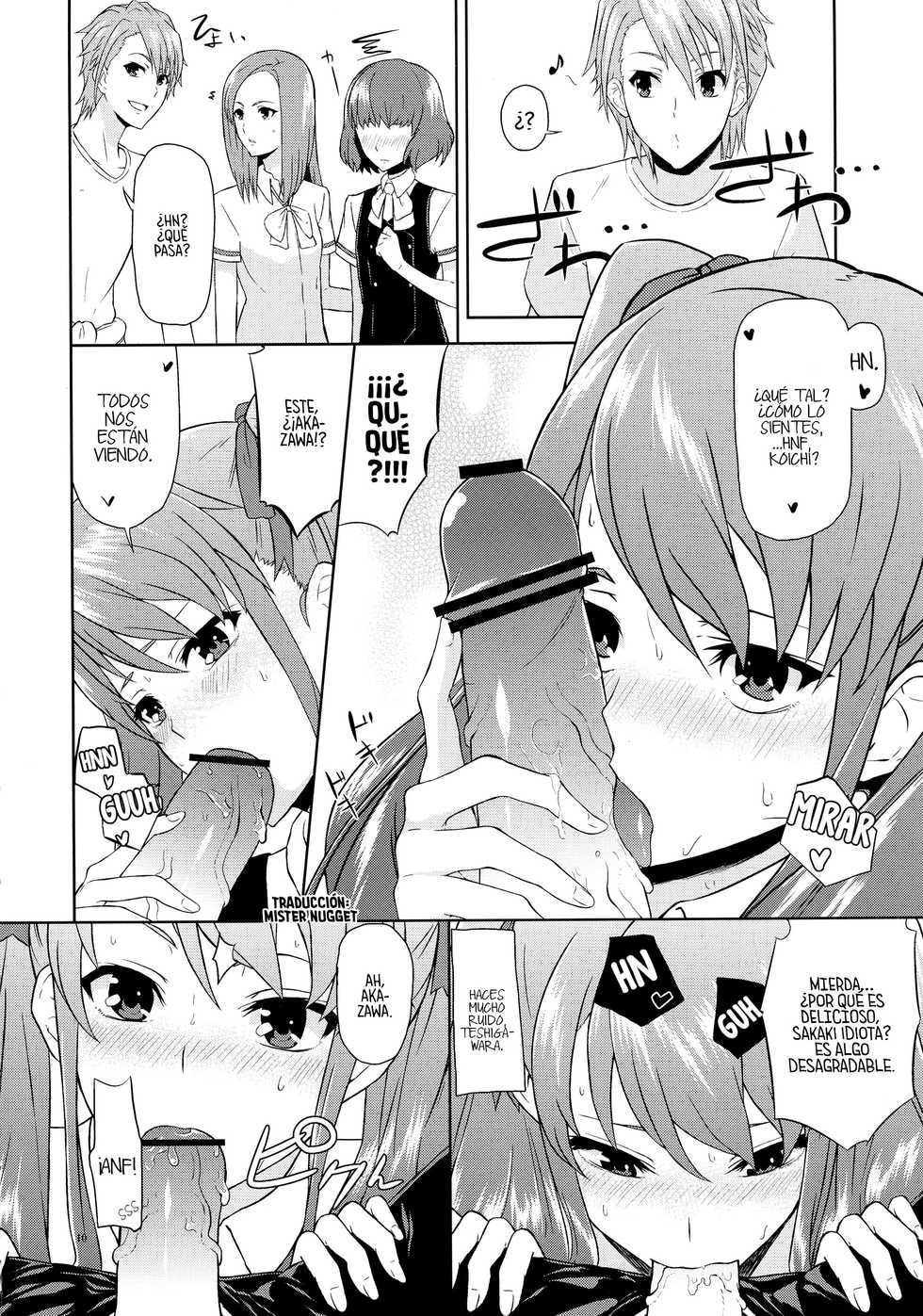 (C82) [Mou Sukoshi Hidari e (Uono Shinome)] Akazawa Route Junjou-ha (Another)  [Spanish] [Mr. Nugget] - Page 10