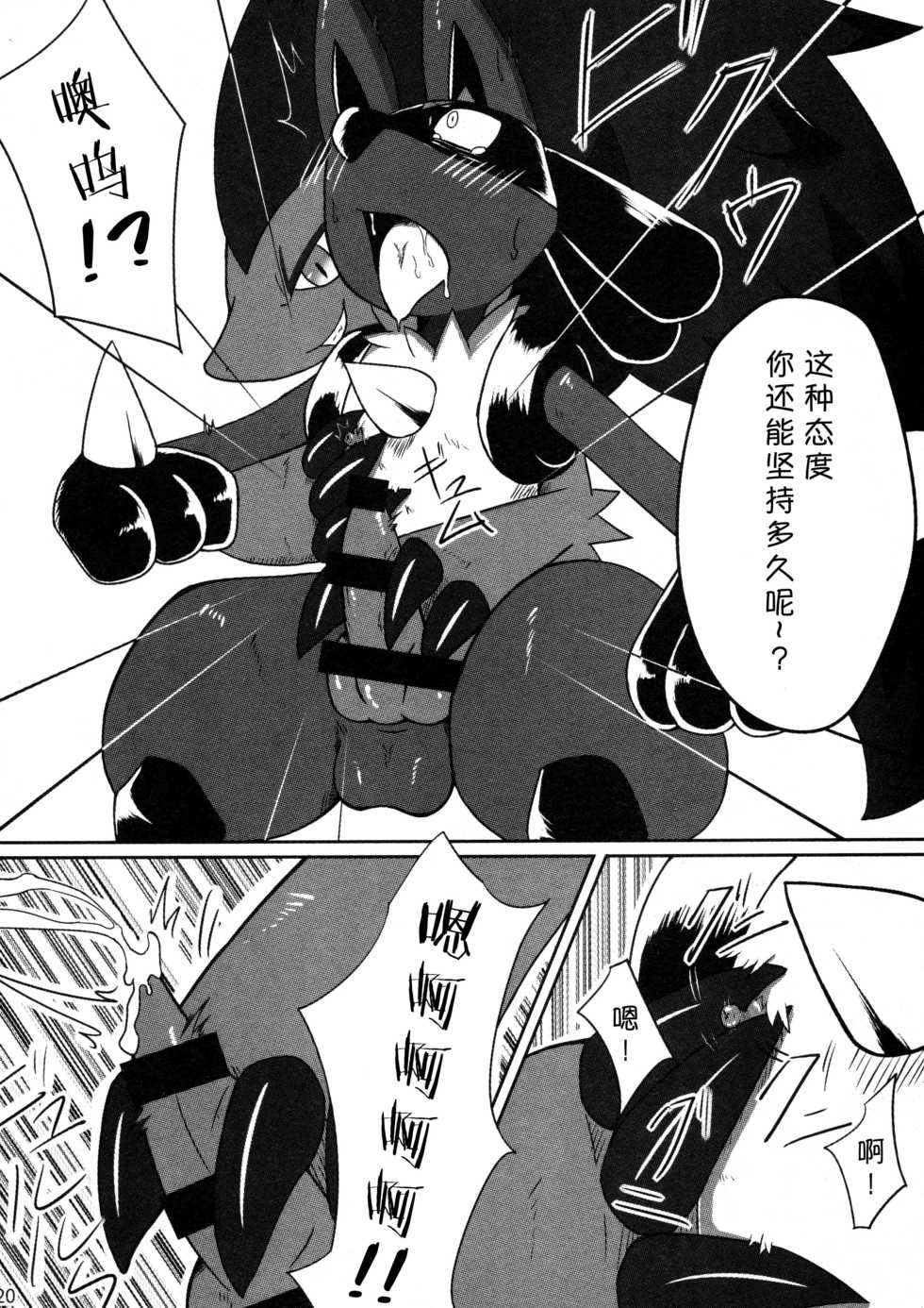 (C92) [Odoshiro Canvas(Kurohane Karasu)] Hadou Friends | 波导朋友 (Pokémon) [Chinese] [尾窝汉化组] - Page 19