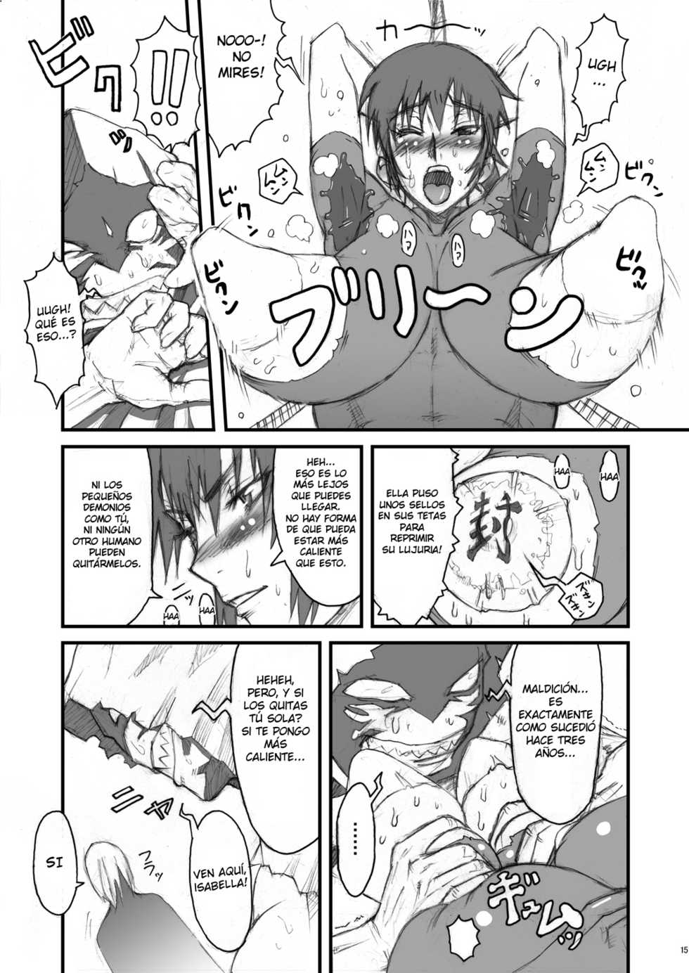 [Niku Ringo (Kakugari Kyoudai)] Nippon Onna Heroine (Various) [Spanish] [HENTAIFAPFAP] [Digital] - Page 14