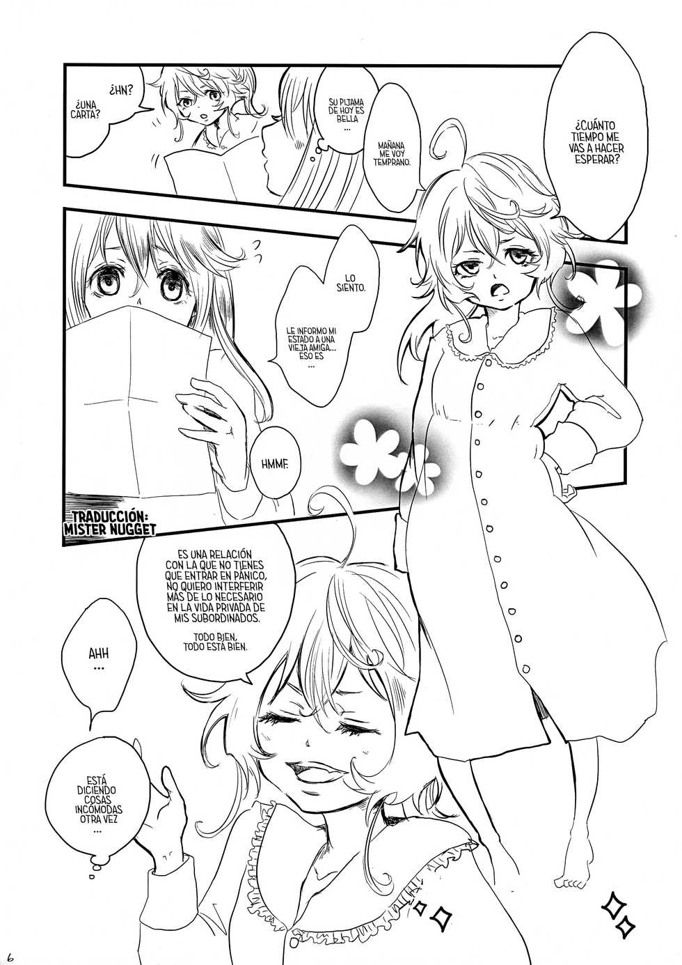 (C96) [LONGTAIL (Miso)] Pajamas Party (Youjo Senki) [Spanish] [Mr. Nugget] - Page 6