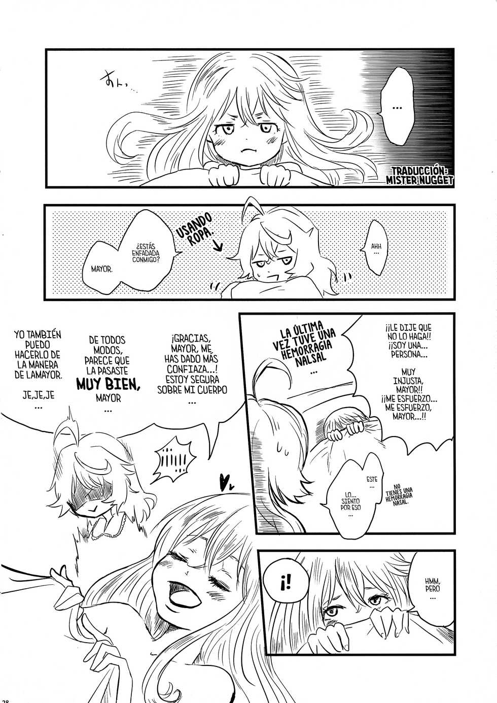 (C96) [LONGTAIL (Miso)] Pajamas Party (Youjo Senki) [Spanish] [Mr. Nugget] - Page 28