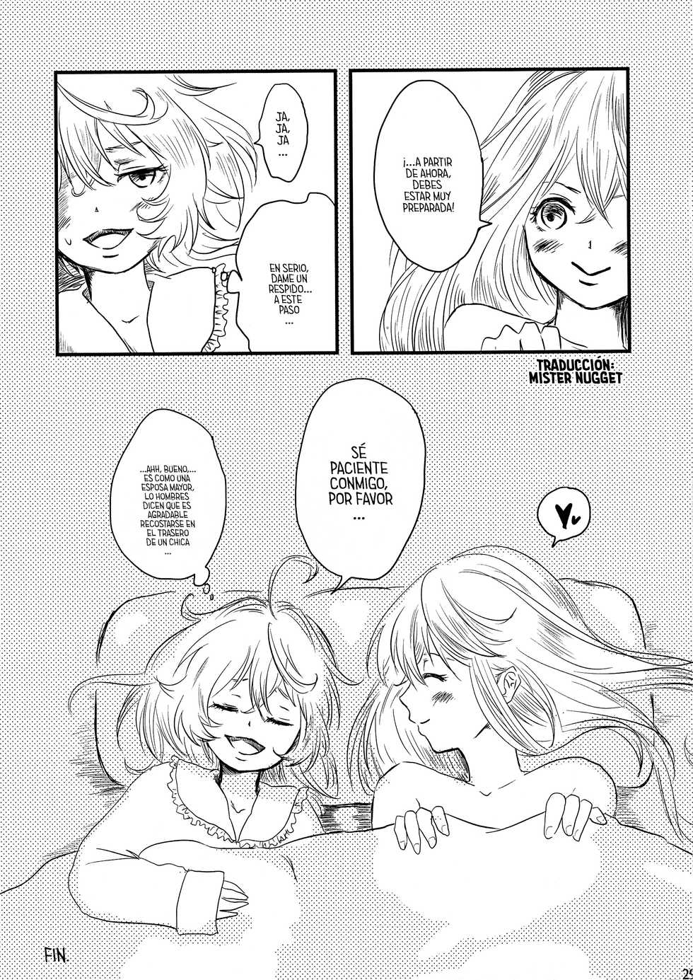 (C96) [LONGTAIL (Miso)] Pajamas Party (Youjo Senki) [Spanish] [Mr. Nugget] - Page 29
