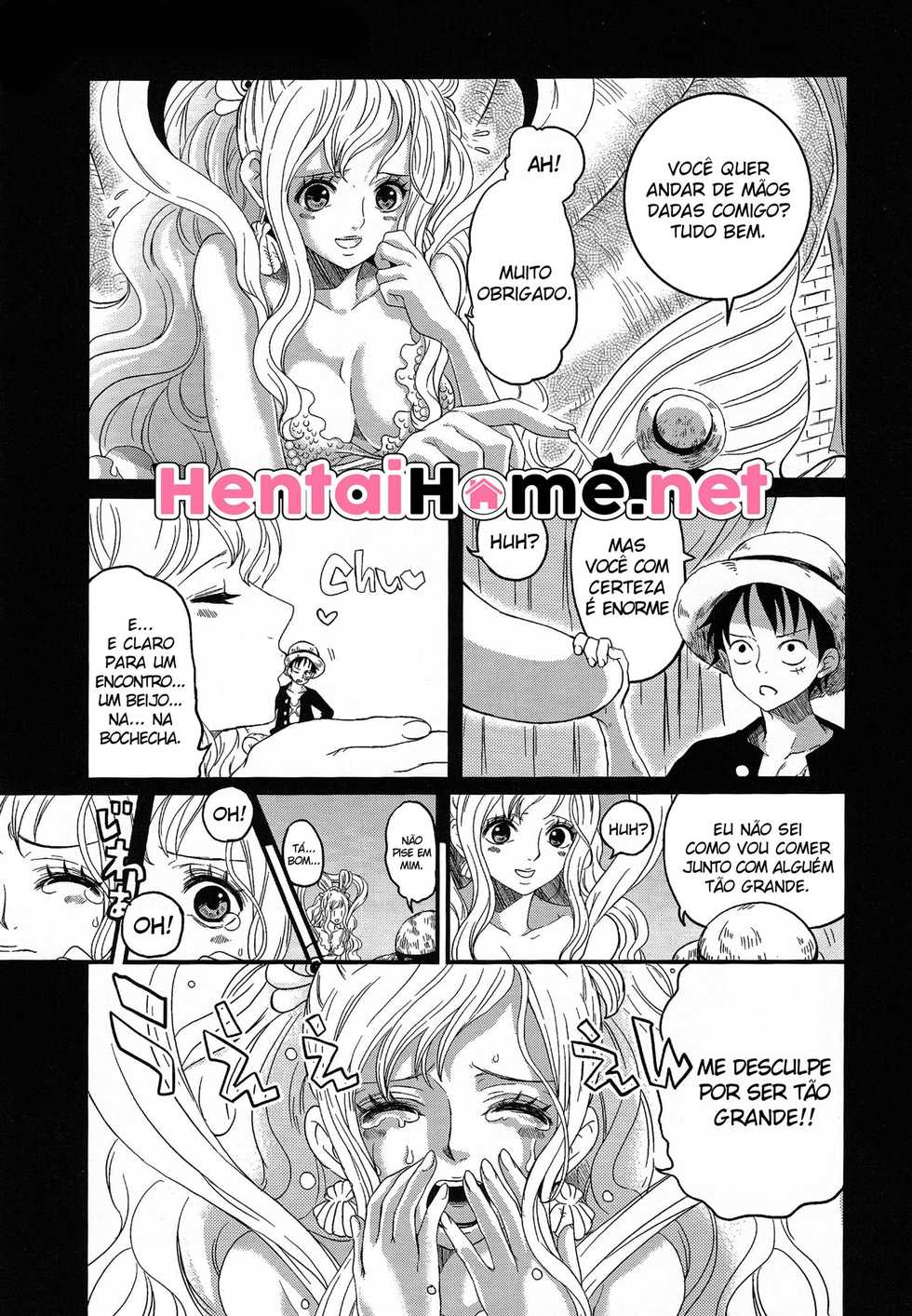 (C80) [Queen Of VANILLA (Tigusa Suzume)] Ningyohime (One Piece) [Portuguese-BR] [HentaiHome] - Page 3