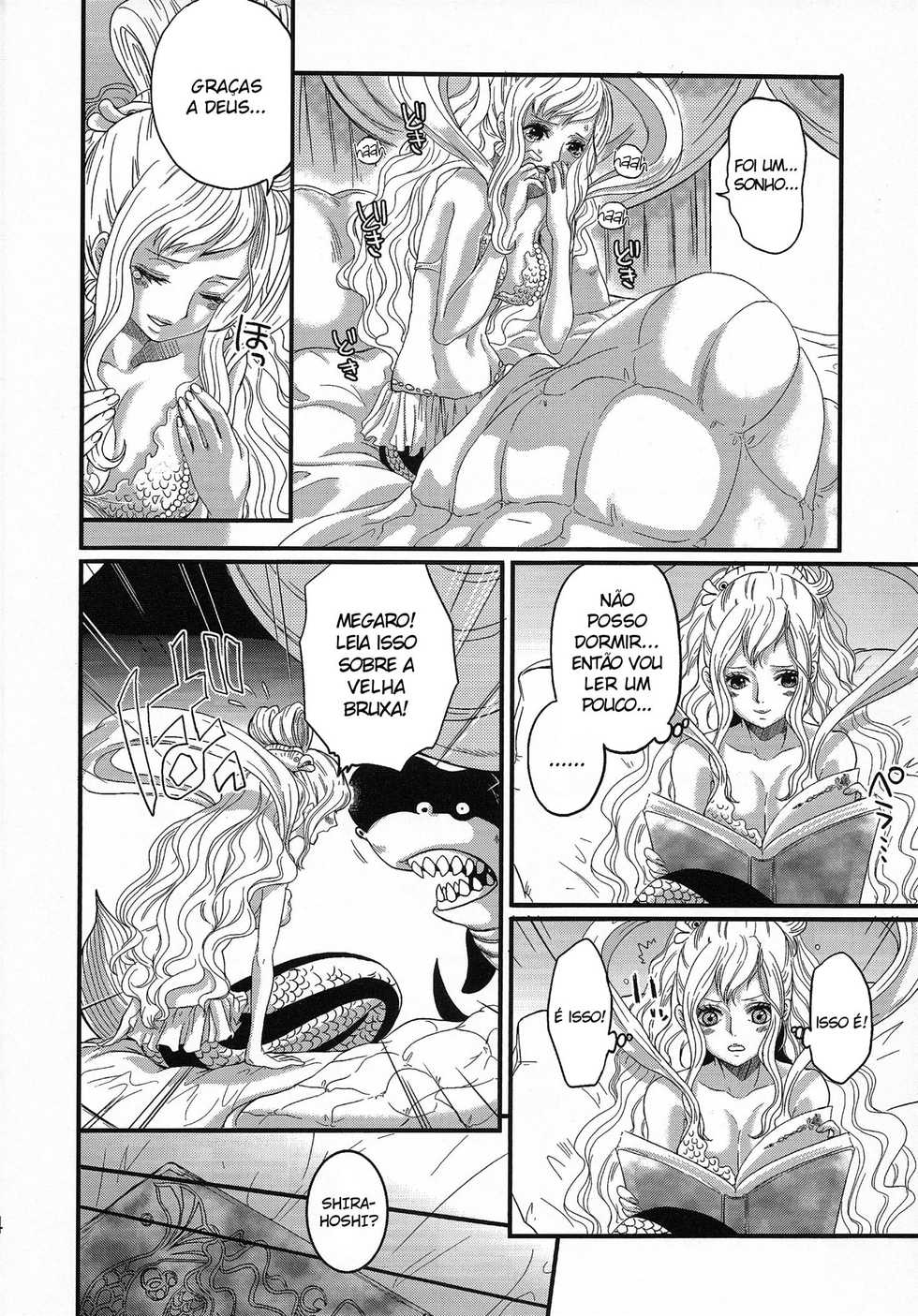 (C80) [Queen Of VANILLA (Tigusa Suzume)] Ningyohime (One Piece) [Portuguese-BR] [HentaiHome] - Page 4