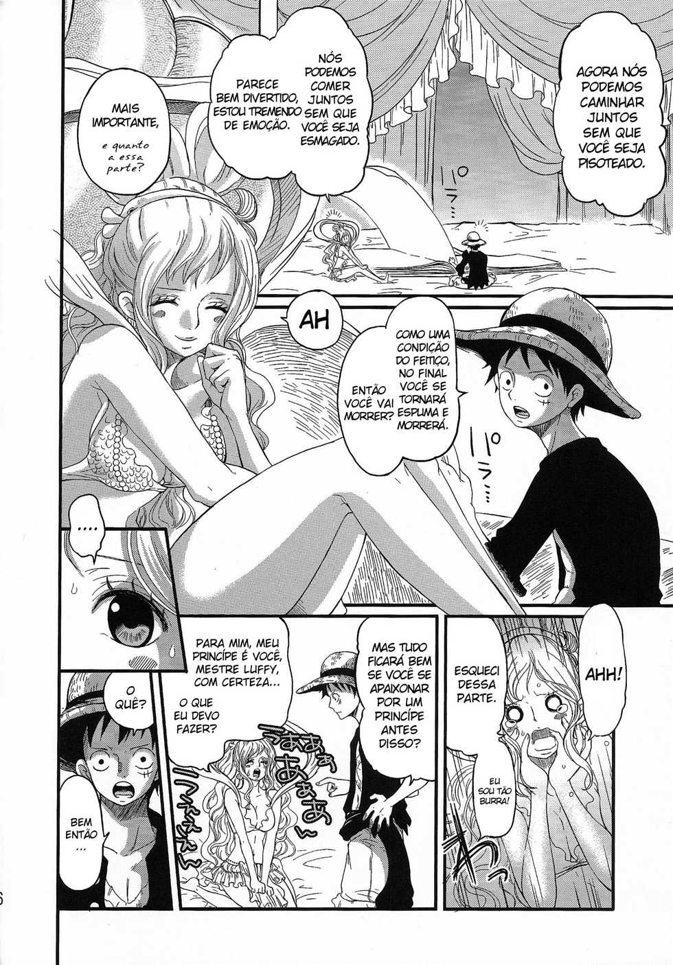 (C80) [Queen Of VANILLA (Tigusa Suzume)] Ningyohime (One Piece) [Portuguese-BR] [HentaiHome] - Page 6