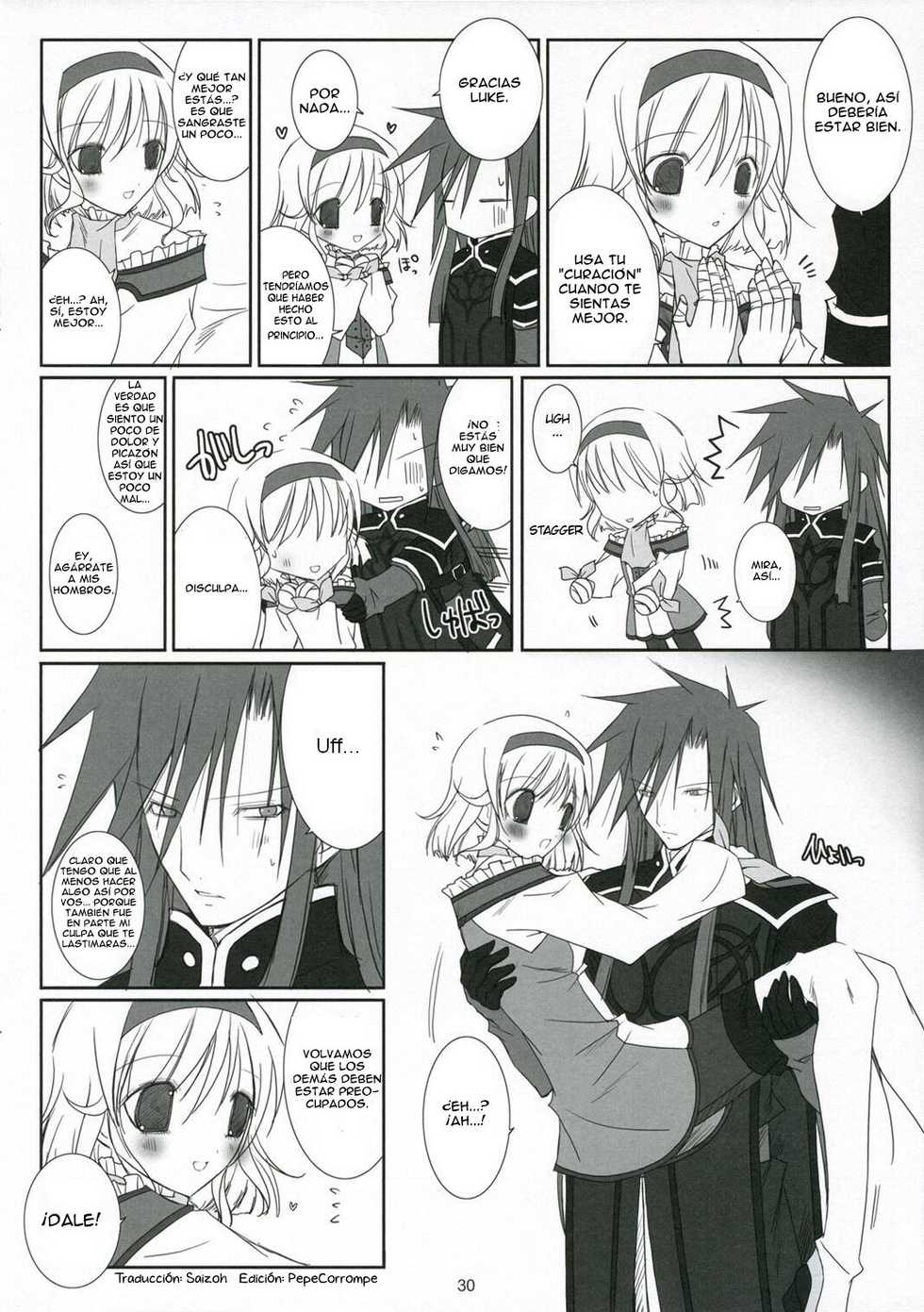 (C70) [102 Goushitsu (vanilla)] HONEYED (Tales of the Abyss) [Spanish] [Biblioteca Hentai] - Page 30