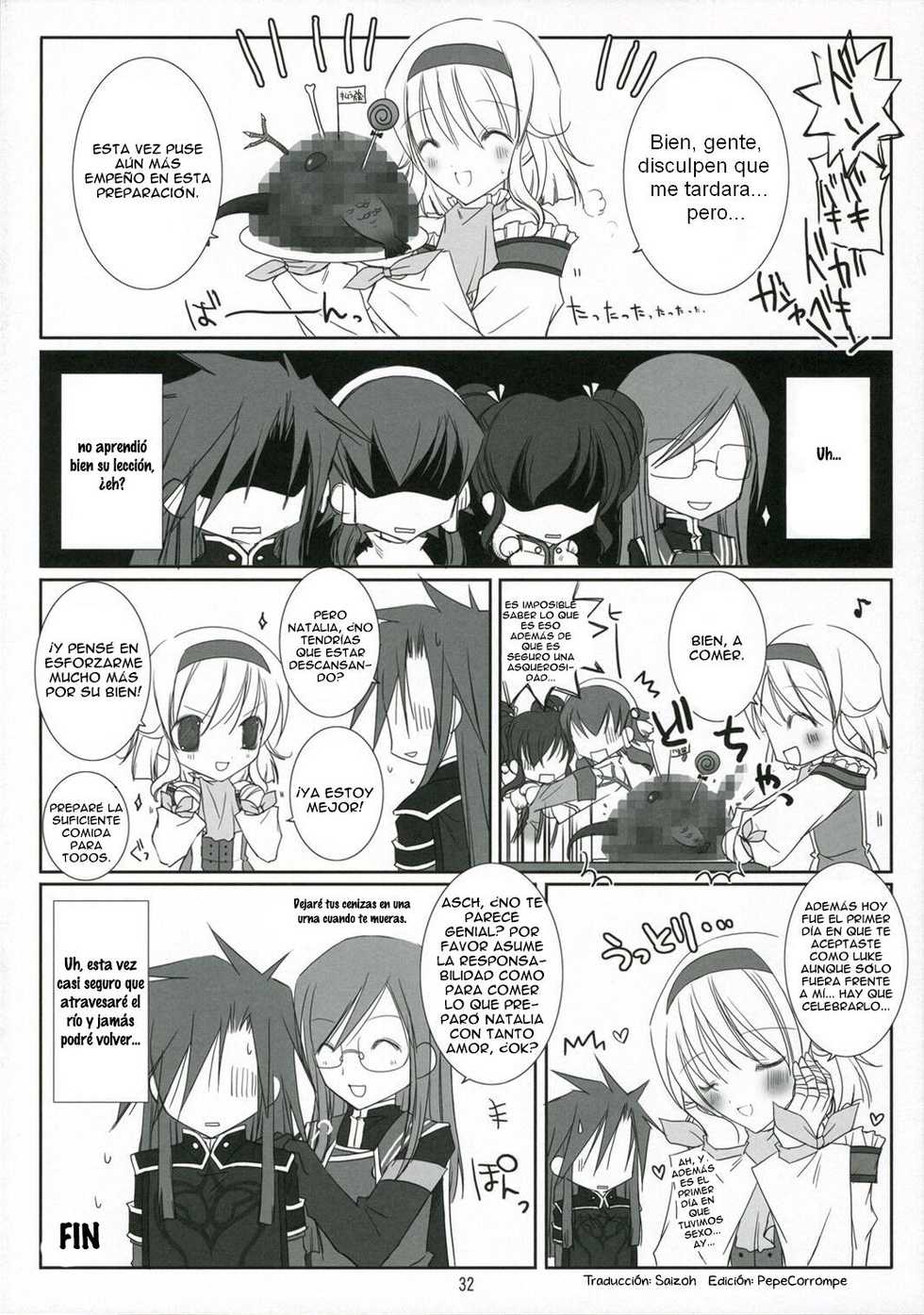 (C70) [102 Goushitsu (vanilla)] HONEYED (Tales of the Abyss) [Spanish] [Biblioteca Hentai] - Page 32