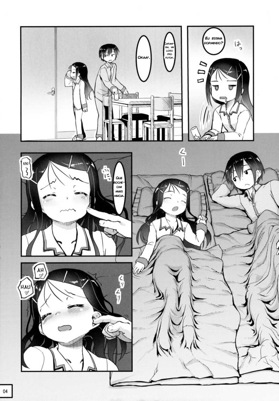 (C88) [Kuromahou Kenkyuujo (Nukaji)] SheStar! Imouto ga Kawaikatta node Karada o Notto tte Jii shitemita Kekka (Charlotte) [Portuguese-BR] [zk3y] - Page 6