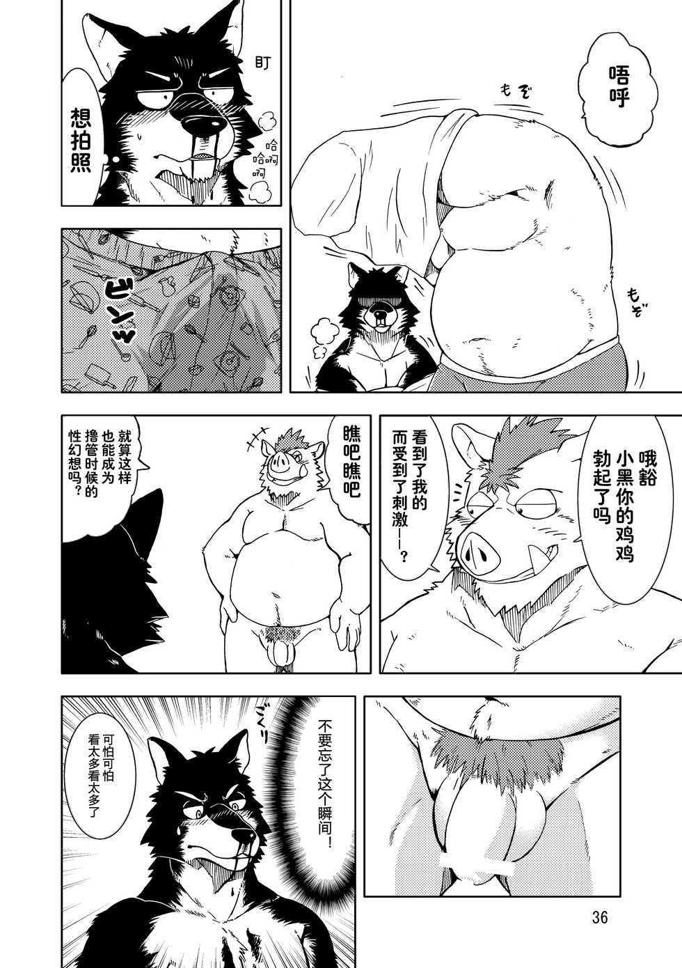 [Garakuta ga Oka (Kumagaya Shin)] Reversible + Reversible -Buta to Inu- [Chinese] [狗爹汉化组] [Digital] - Page 38