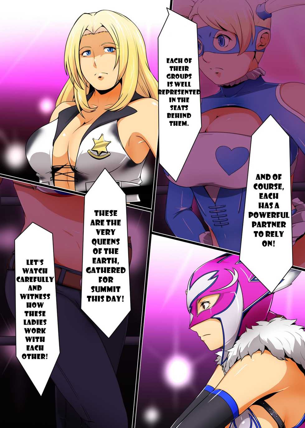[Spiral Brain (Greco Roman)] Nettai Urin Vol. 24 ~Ryoujoku Tag Match! Nerawareta Joshi Pro Wrestler-tachi~ | BURNING BUXOM BOLD BEAUTIES VOLUME 24 Tag Match Assault! Female Professionals Wrestlers Under Attack! (Various) [English] [EHCOVE] - Page 3