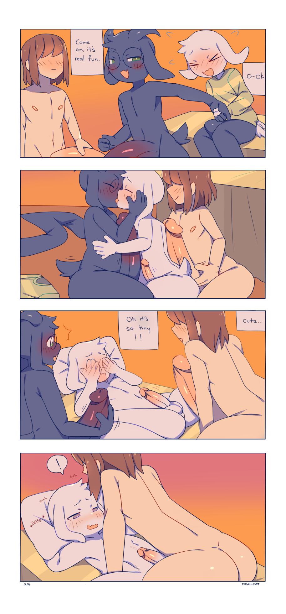 [crybleat] Asriel Gangbang (Deltarune) - Page 2