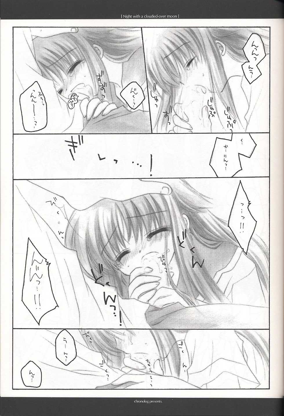 (C62) [Chronolog (Sakurazawa Izumi)] Night with a clouded-over moon (Suigetsu) - Page 16