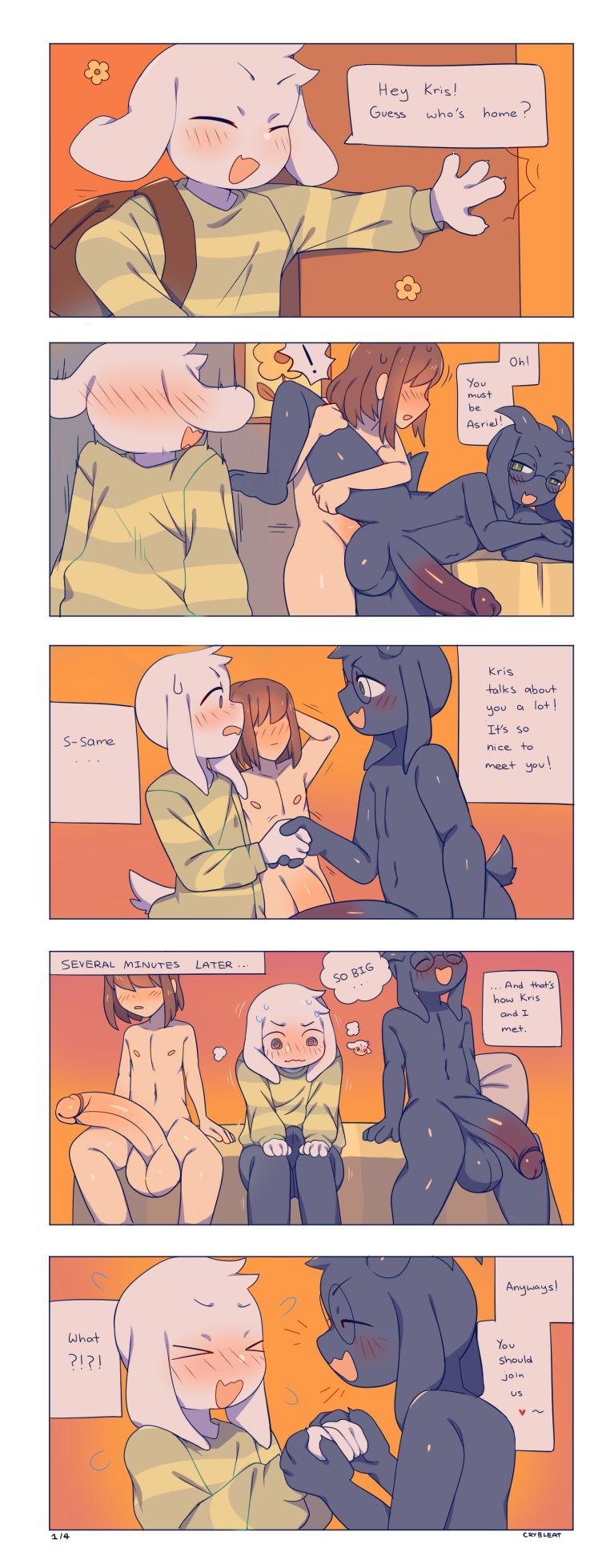 [crybleat] Asriel Gangbang (Deltarune) - Page 1