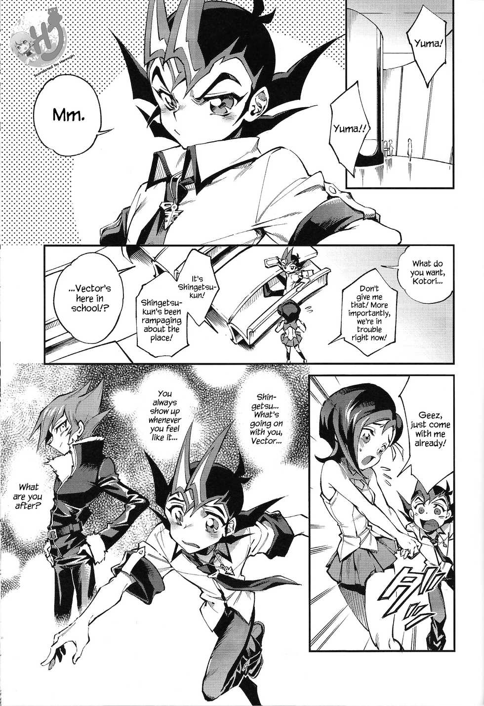 (Sennen Battle Phase 23) [Enmuhaze (Yosuke)] Chi no Umi ni Surubeku Tadaima Kunrin Jadouou Tomoushimasu (Yu-Gi-Oh! Zexal) [English] {Hennojin} - Page 3