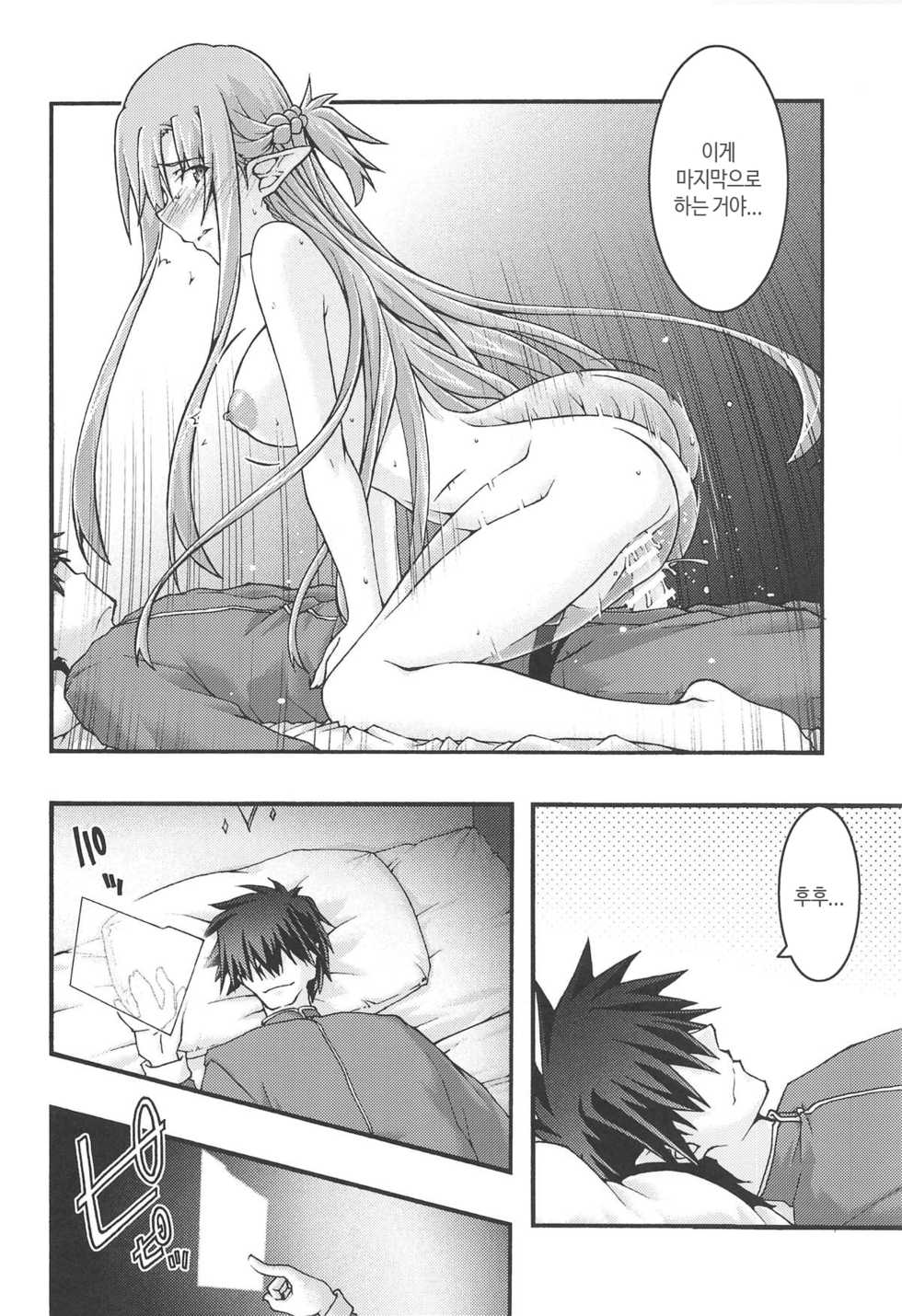 [sandglass (Uyuu Atsuno)] ochiru -asuna4- (Sword Art Online) [Korean] - Page 19