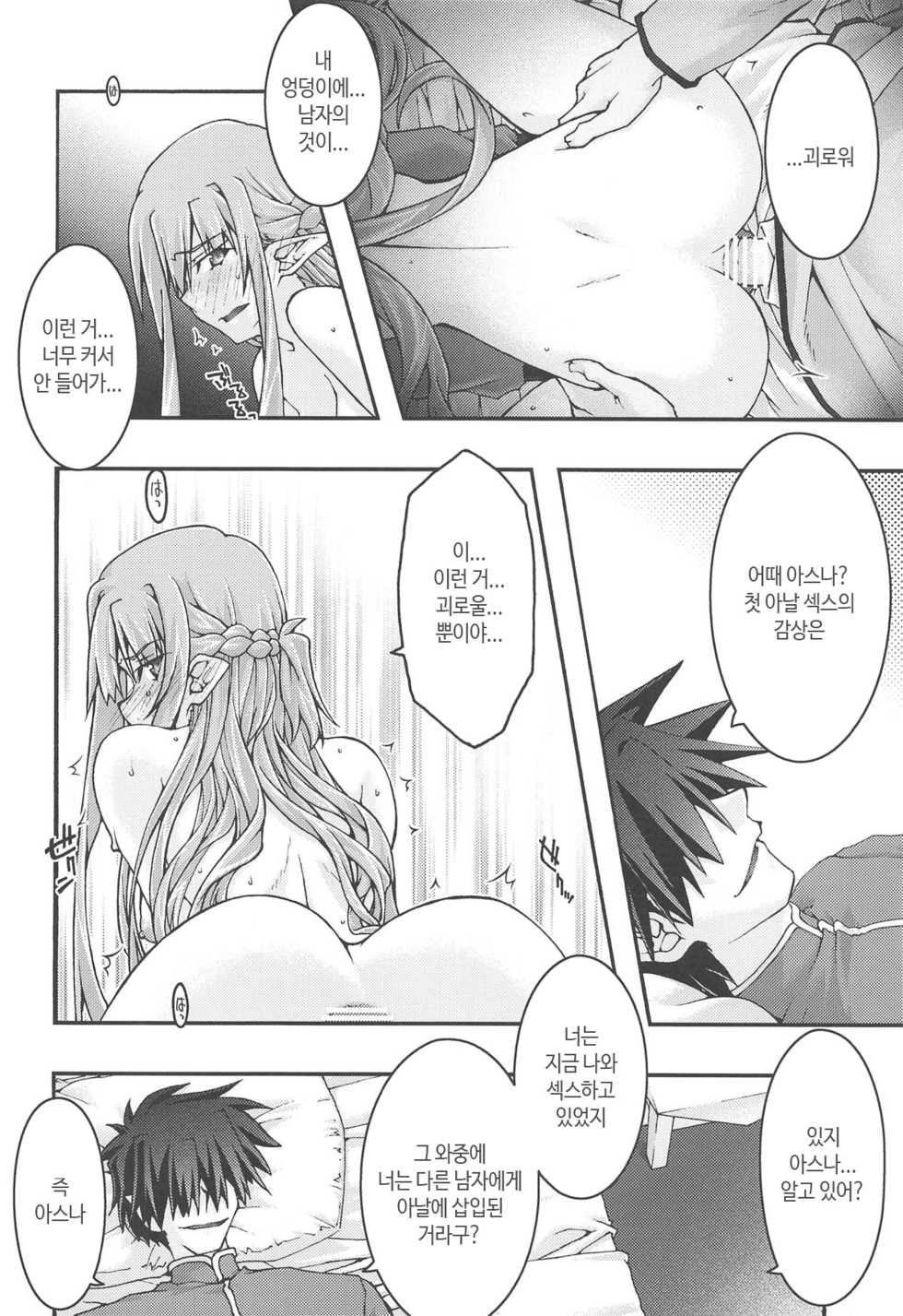 [sandglass (Uyuu Atsuno)] ochiru -asuna4- (Sword Art Online) [Korean] - Page 29