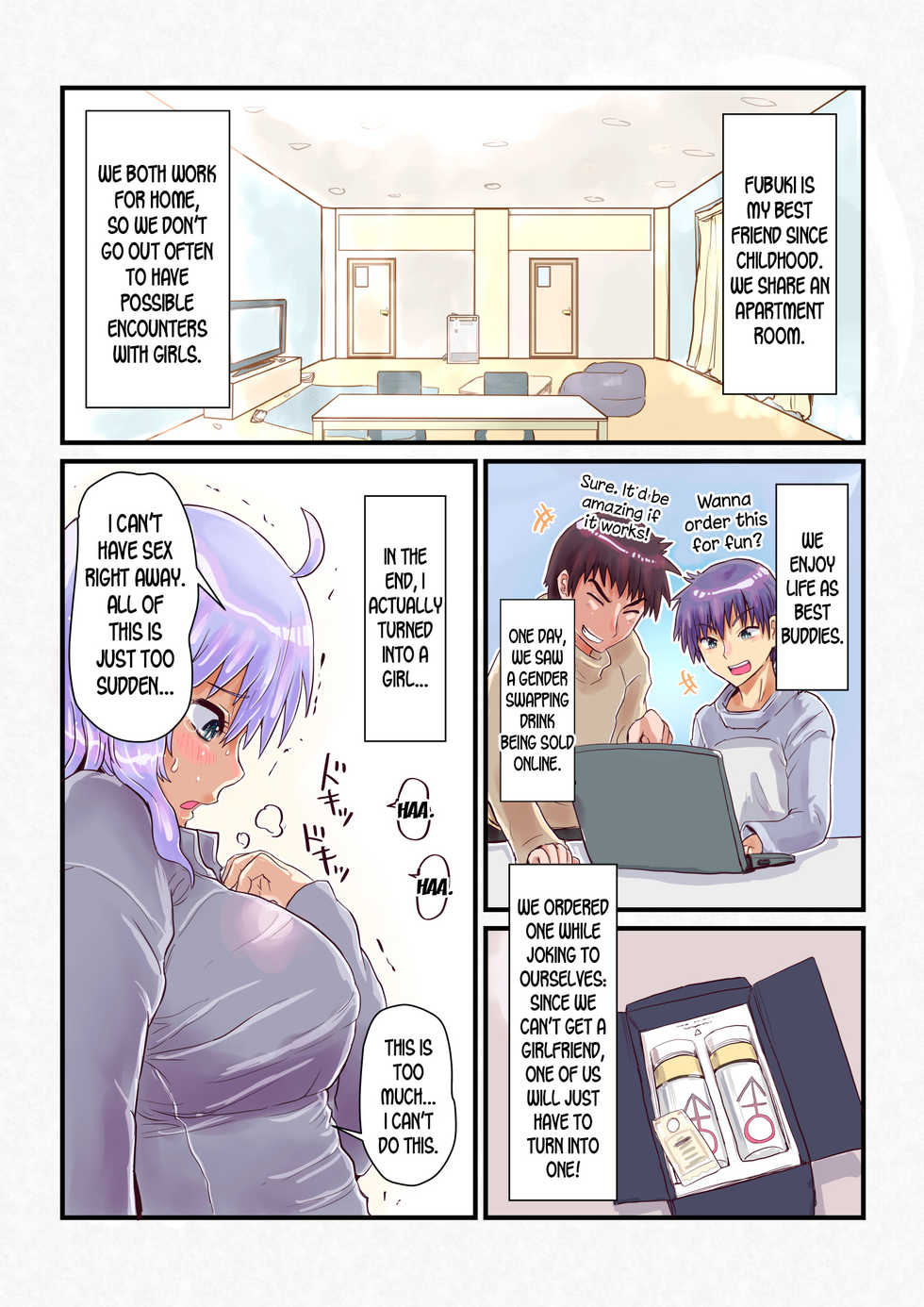 [InuCream (InuCreamice)] Nyotaika Shitara Osananajimi To [English] [desudesu] [Digital] - Page 10