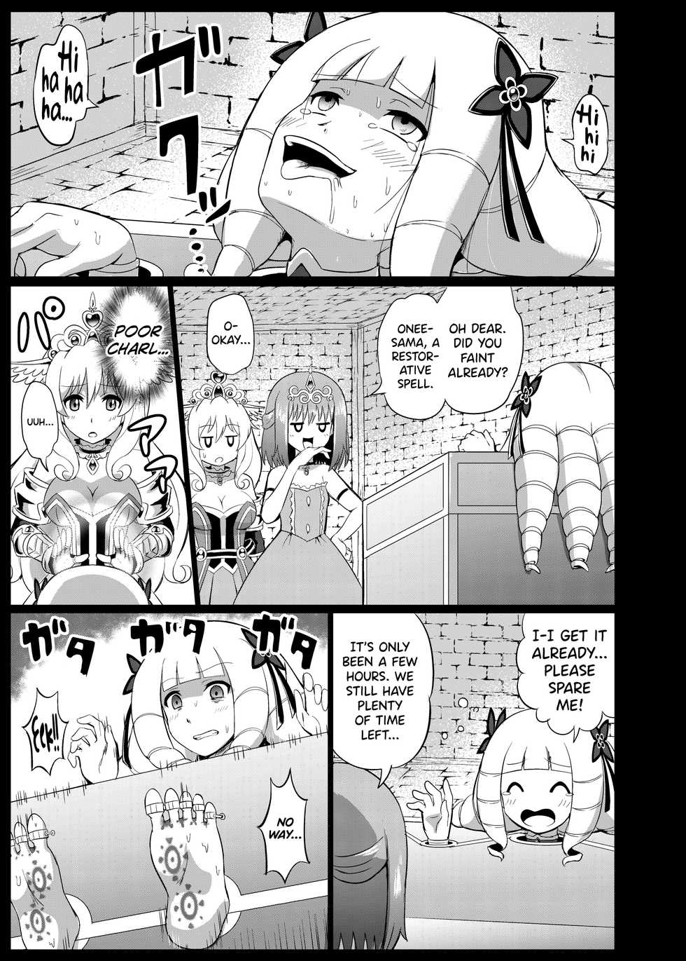 [Muriyari Egao (Mokoyana)] Takabisha Hime Oshioki Kusuguri Jigoku | Punishment of a High-Handed Princess Tickling Hell [English] [biribiri] - Page 25