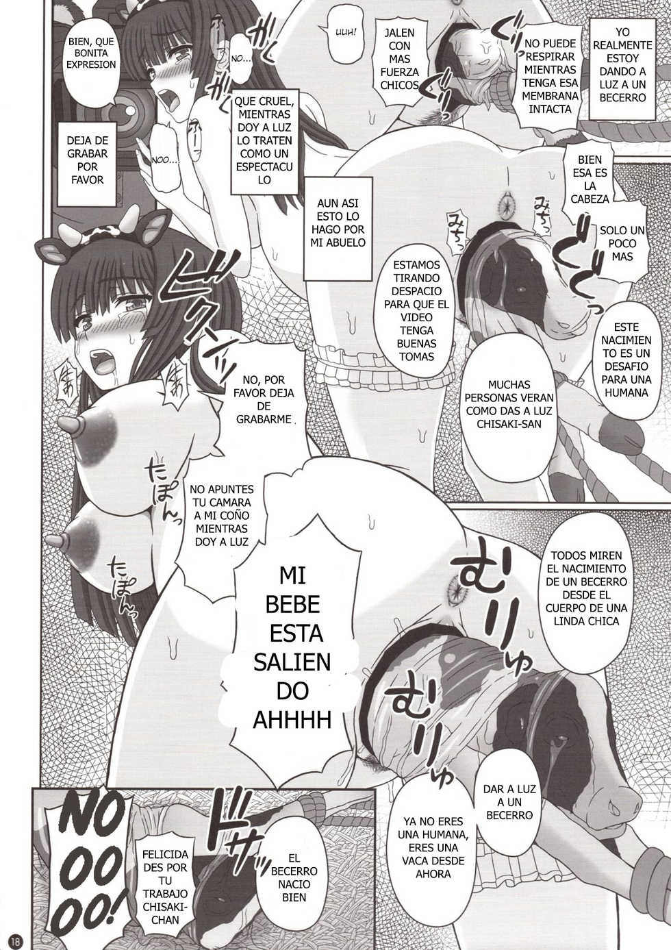 (C94) [Shiawase Kyouwakoku (Shiawase no Katachi)] Kou Hai Reijou -Ushi ni Tanetsuke Koubi Sareru Ojousama- [Spanish] - Page 17