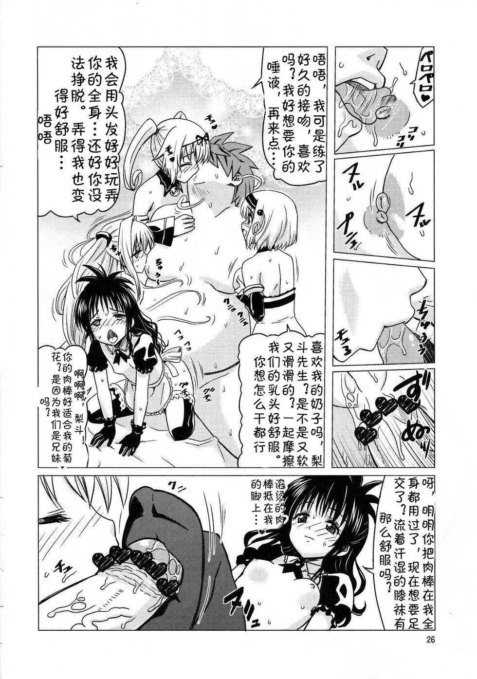 (C83) [Hanyan. (Nekomimi Kanon)] Kanryou Harem Keikaku Imouto Tengoku ｜ Harem Plan Complete - Little Sister Heaven (To LOVE-Ru) [Chinese] [jtc个人汉化] - Page 25