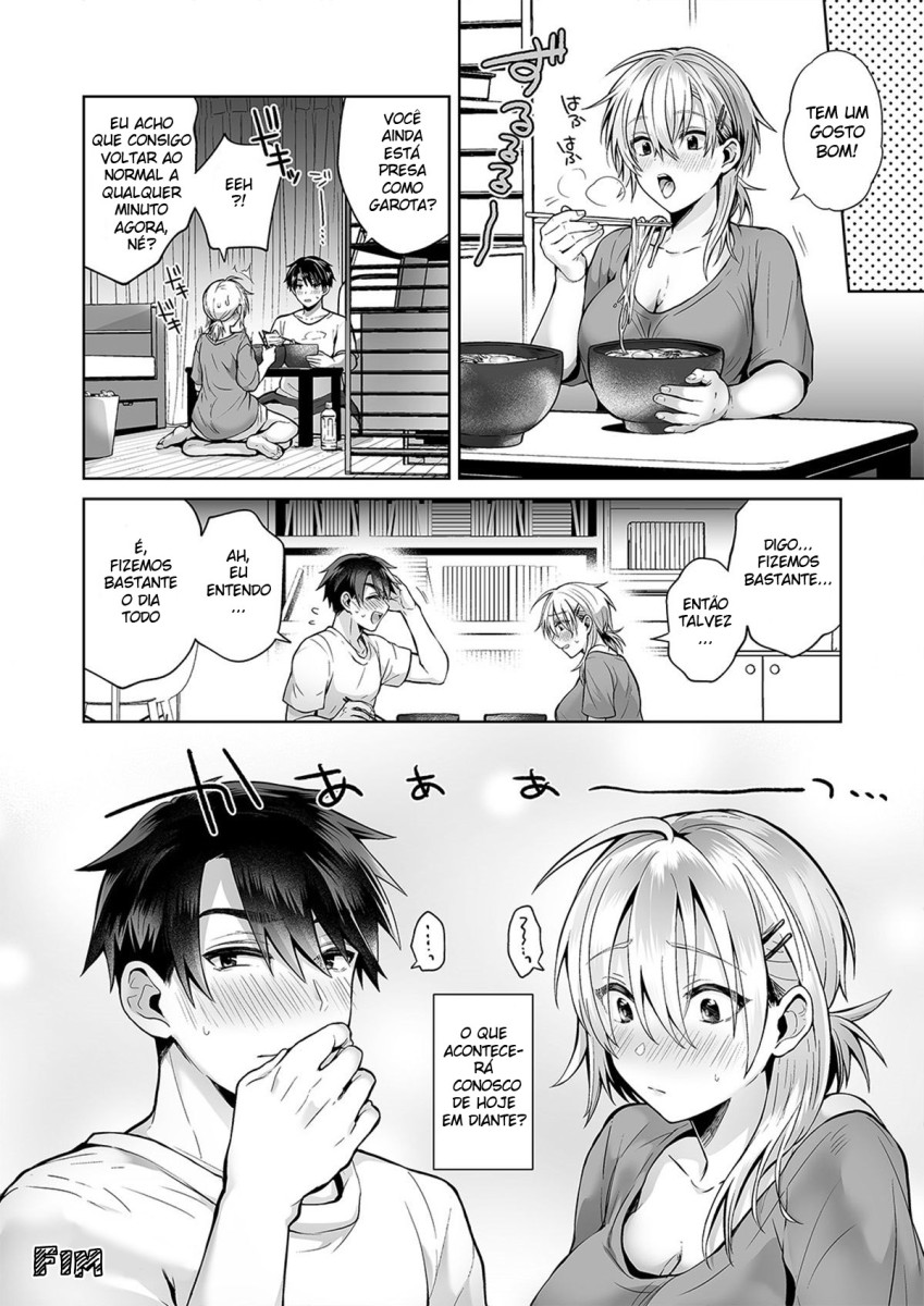 [UTEN+ (Uten Ameka)] Ore no Shinyuu wa TS (Seitenkan) Taishitsu 2 ~Nyotaika Osananajimi to Maid Play Suru Hanashi~ [Portuguese-BR] [Digital] - Page 28