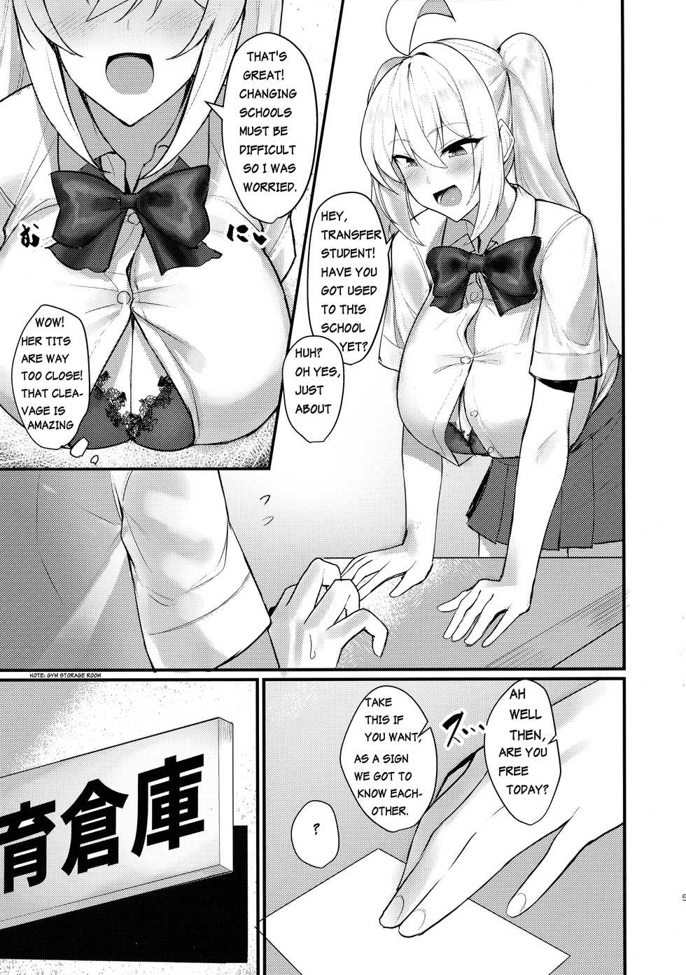 (C97) [Kilometer (Kirome)] Class no Bakunyuu Gal ga Kininatte Shikatanai! | I Can't Help But Think About The Gyaru With Massive Breasts In My Class [English] [AntaresNL667] - Page 5