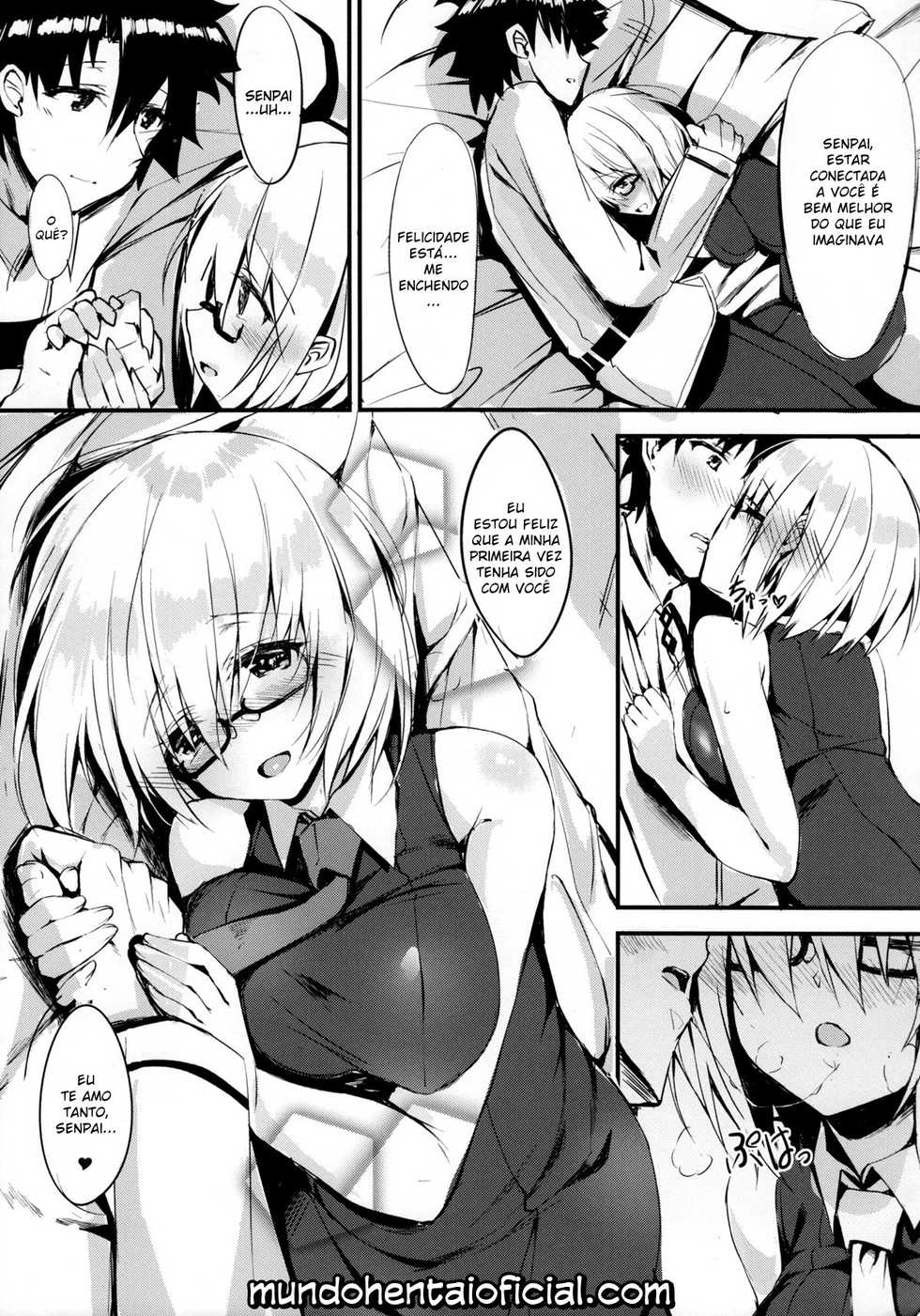 (C92) [Flock Blue (Blue_Gk)] Senpai ni Daisuki datte Tsutaetai (Fate/Grand Order) [Portuguese-BR] [Mundo Hentai] - Page 19