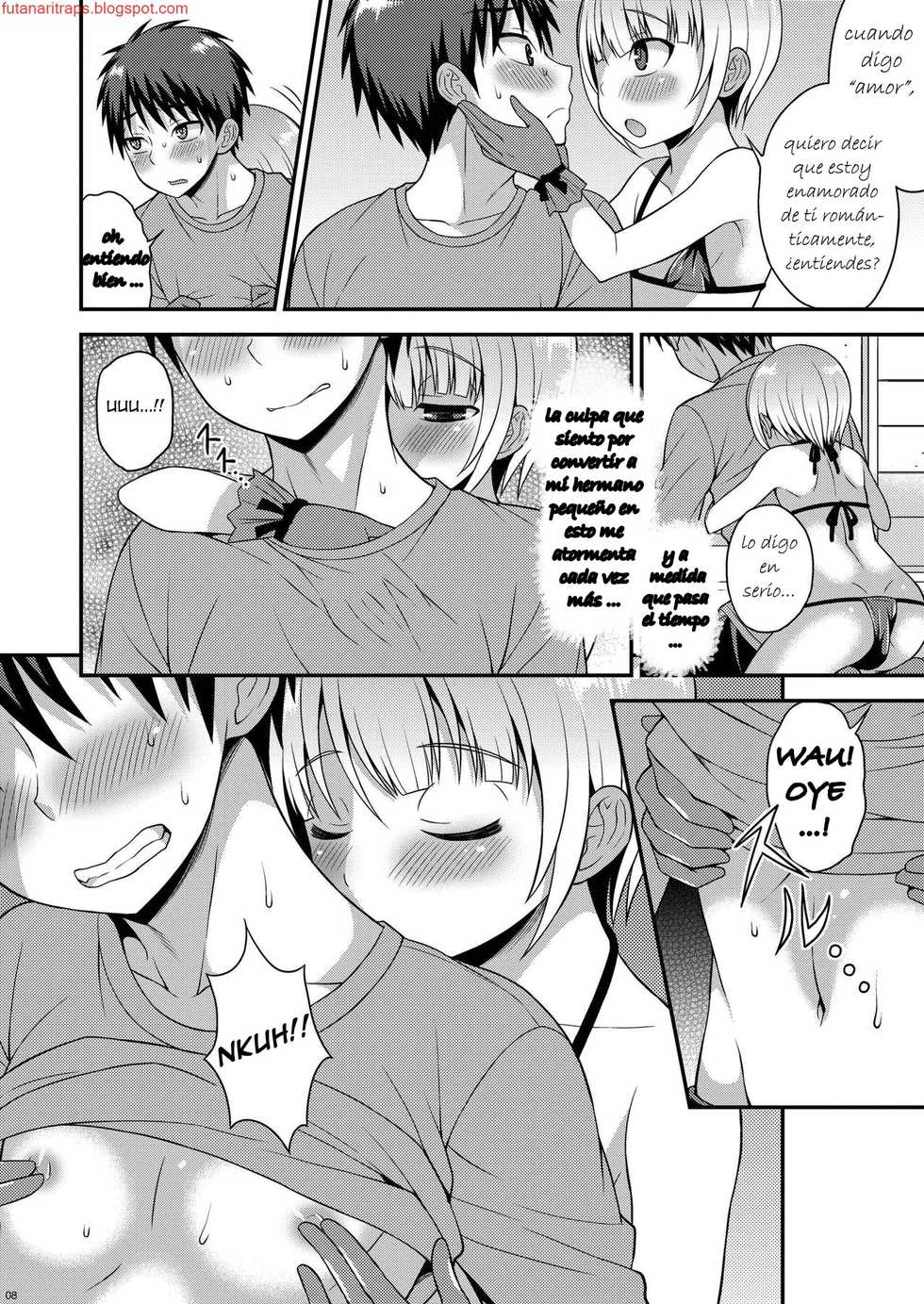[Datsuryoku Kenkyuukai (Kanbayashi Takaki)] Yuuwaku Shite Kuru Otouto [Spanish] [bananare22] [Digital] - Page 6
