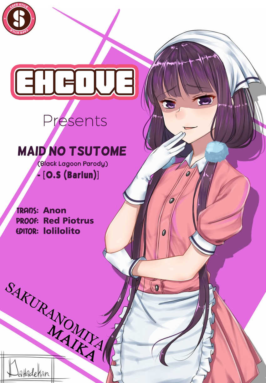 (C95) [O.S (Barlun)] Maid no Tsutome | Bloodhound Dog Maid (Black Lagoon) [English] [EHCOVE] - Page 27