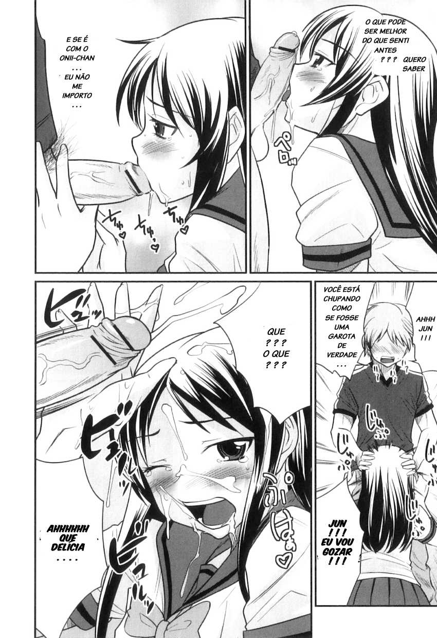 [Hanamaki Kaeru] Jun no Narikiri Satsuei-kai (Otokonoko wa Ore no Yome) [Portuguese-BR] [LIANEF] - Page 10