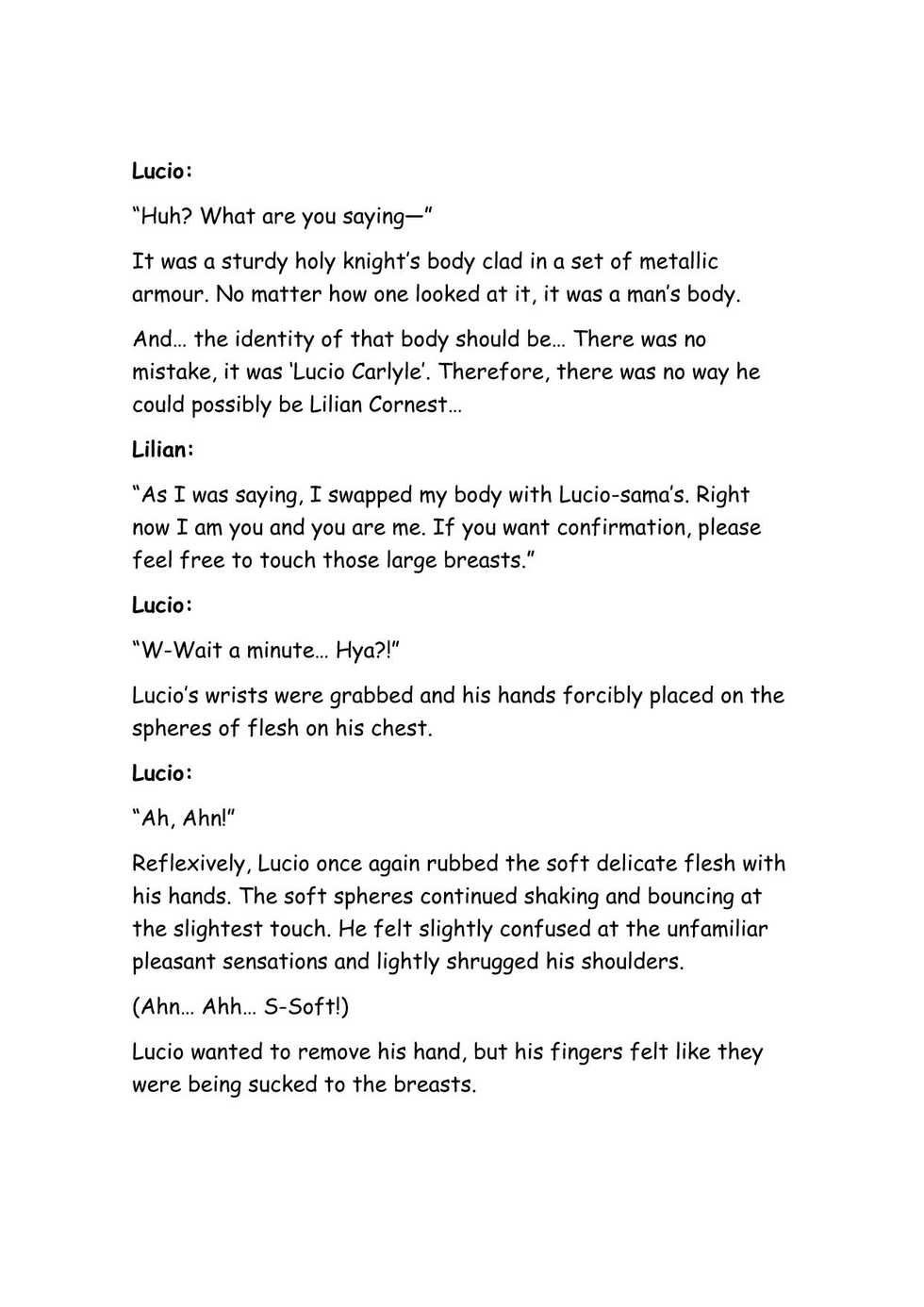 [Gozen Shichiji no Awase Kagami] Seikishi no Haiboku ~Mesuniku no Ori~ | The Submission of the Holy Knight ~trapped in a slutty body~ [English] - Page 35