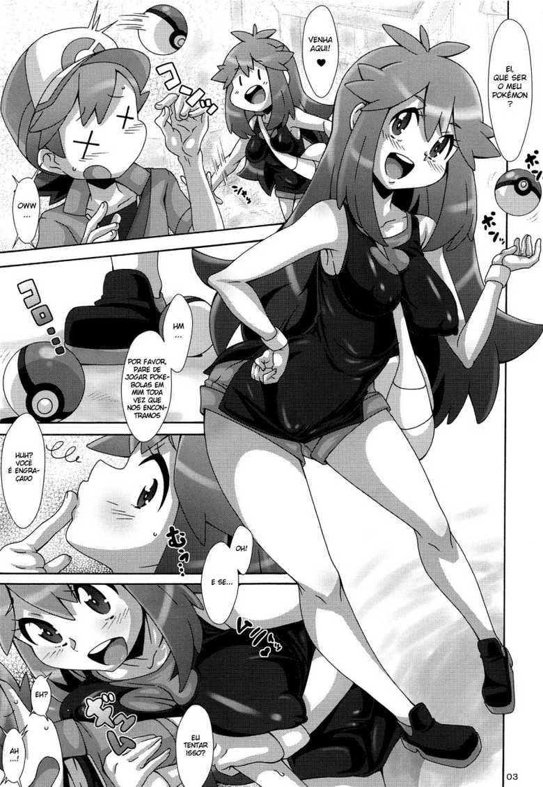(C96) [Akusei-Shinseibutsu (Nori)] Watashi no 〇〇 ni Natte yo!! (Pokémon) [Portuguese-BR] - Page 2
