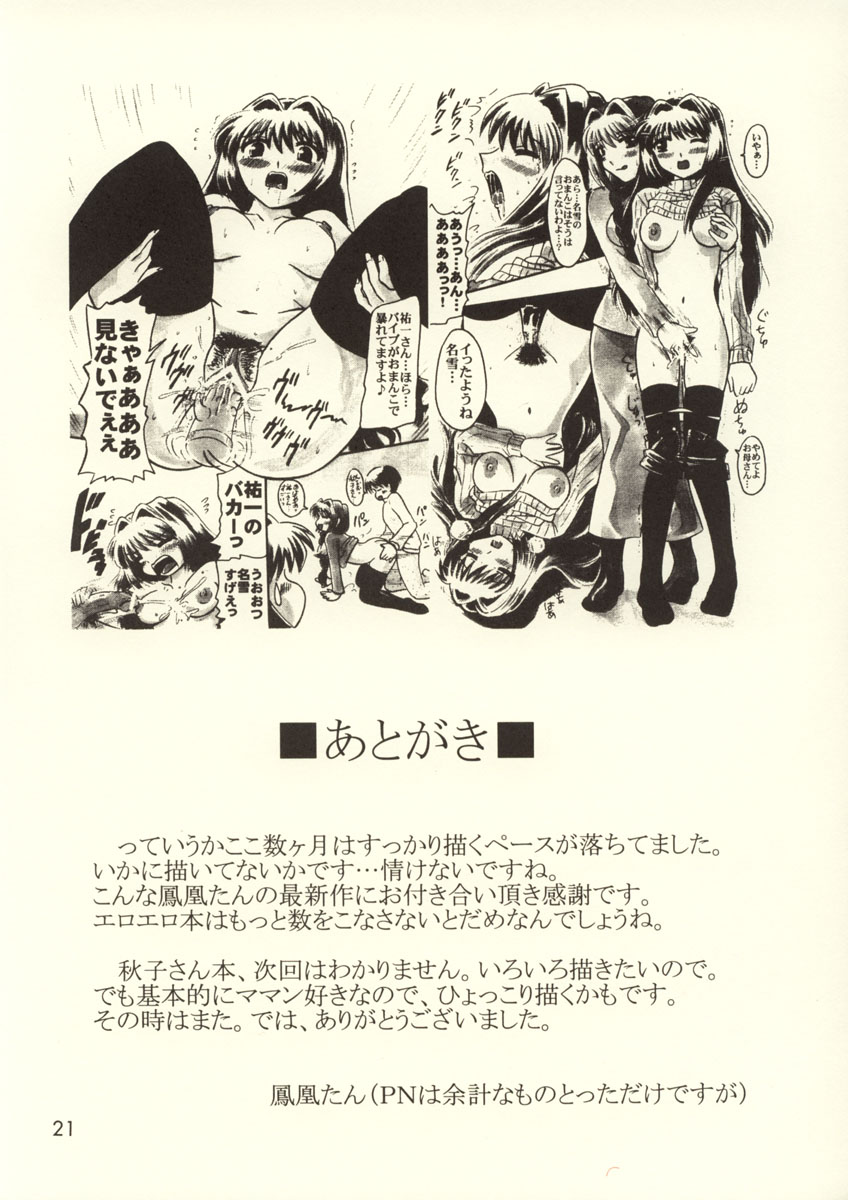 (C64) [Salvage Koubou (Houou-tan)] Hoshii no... Akiko-san (Kanon) - Page 23