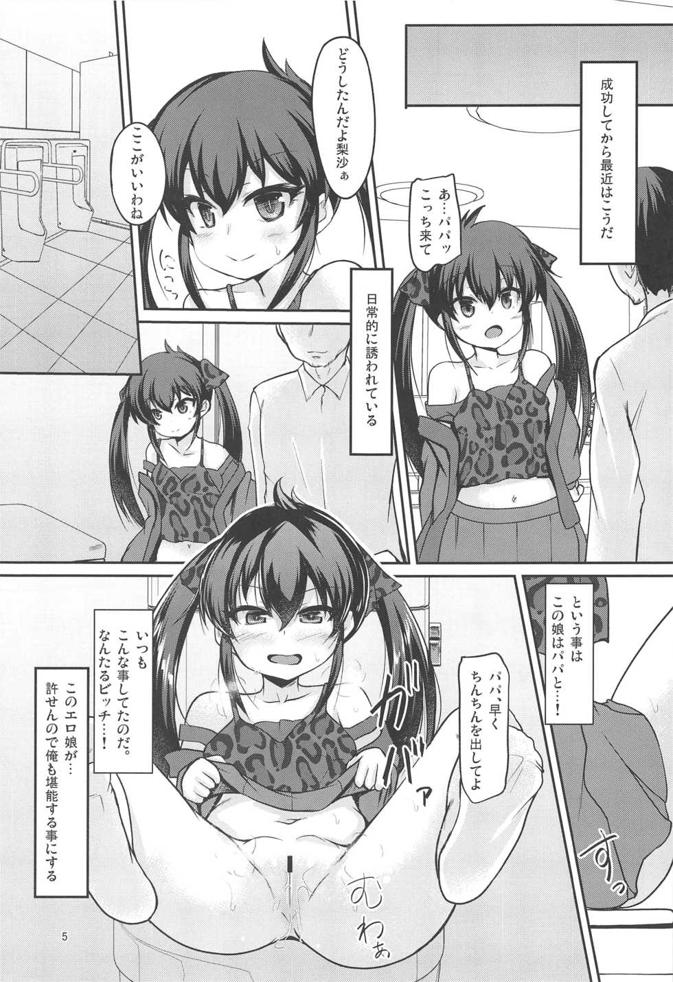 (C97) [Windtone (Safi)] Papa no Furi Shite HaruRisa Itadakimasu (THE IDOLM@STER CINDERELLA GIRLS) - Page 4