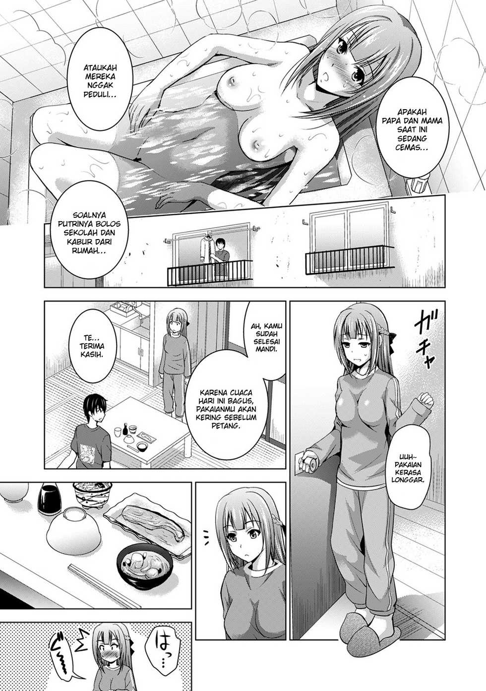 [Arino Hiroshi] Iede Shoujo to Kyou kara Doukyo!? ~Inaka ni Funare na Wagamama Ojou-sama to no Slow Life~ Ch. 1 (COMIC Ananga Ranga Vol. 53) [Indonesian] [Kiyo21] - Page 8