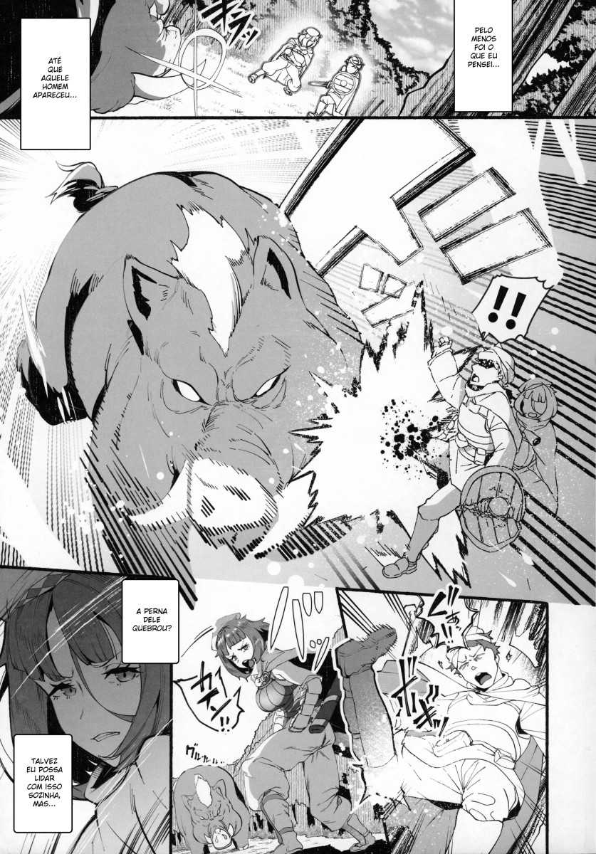 (C97) [AHOBAKA (Aho)] Isekai Tensei Shita Kuzu Cheat ni Boku no Koibito na Ane ga Netorareru nante... Boukensha Hen [Portuguese-BR] - Page 4