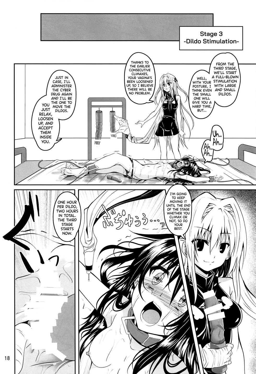 (C97) [Yoru no Benkyoukai (Fumihiro)] Kousoku Sareta Mikan ga Choukyou Game Clear o Ganbaru Hanashi | How a bonded Mikan does her best to clear a sexual training game (To LOVE-Ru) [English] [biribiri] - Page 17