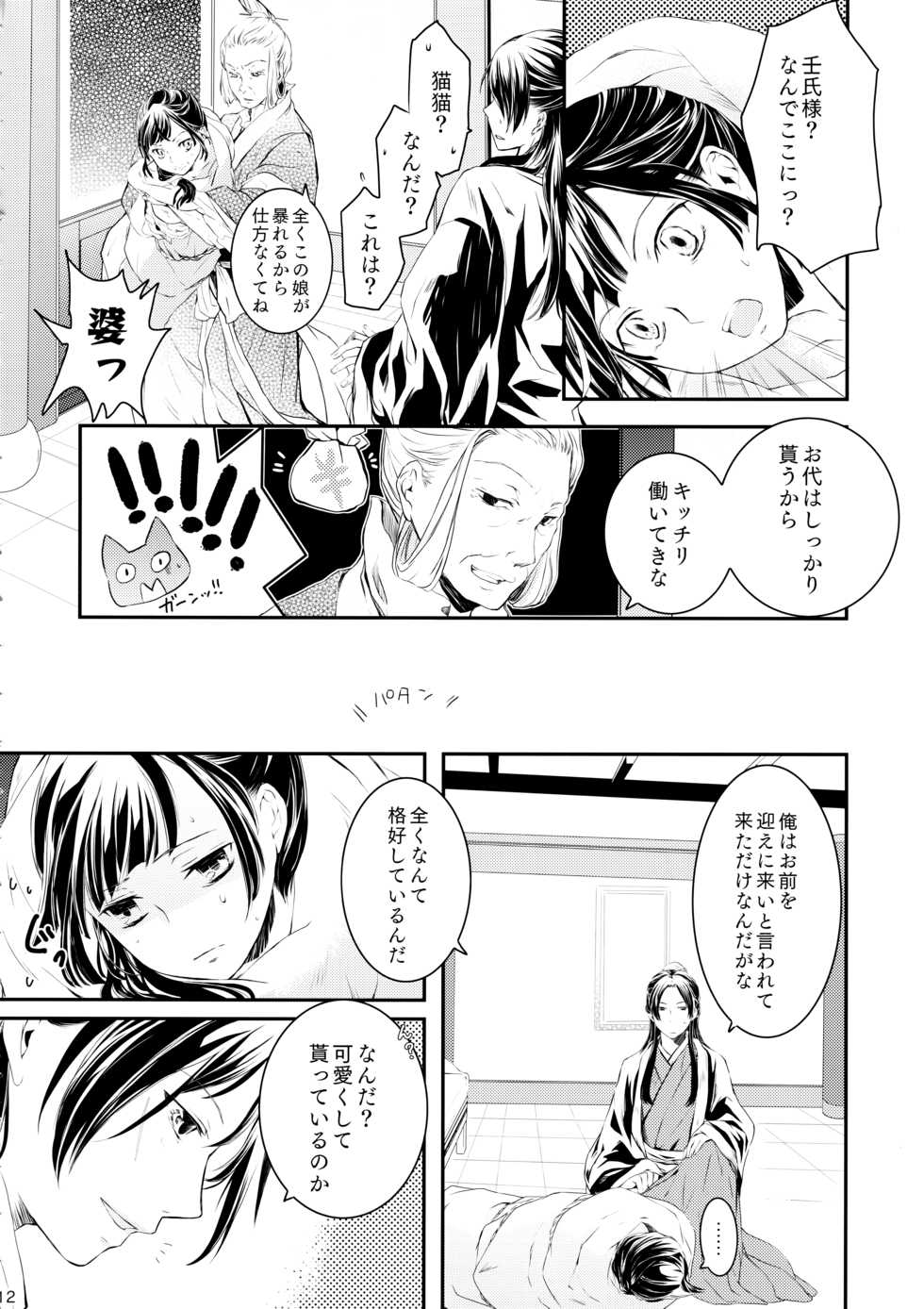 (C97) [Okeoke (Sou)] Sougoteki Kataomoi (Kusuriya no Hitorigoto) - Page 12