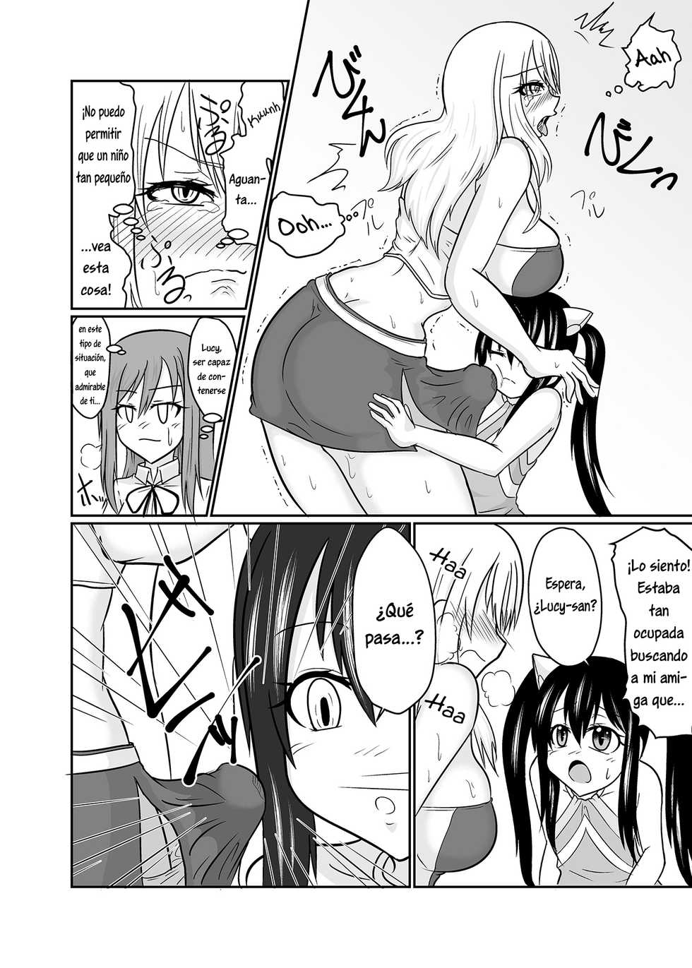 [Aju ga Mitsukarimasen (Aju)] Futanalink III (Fairy Tail) [Spanish] [L24 Scan] - Page 13