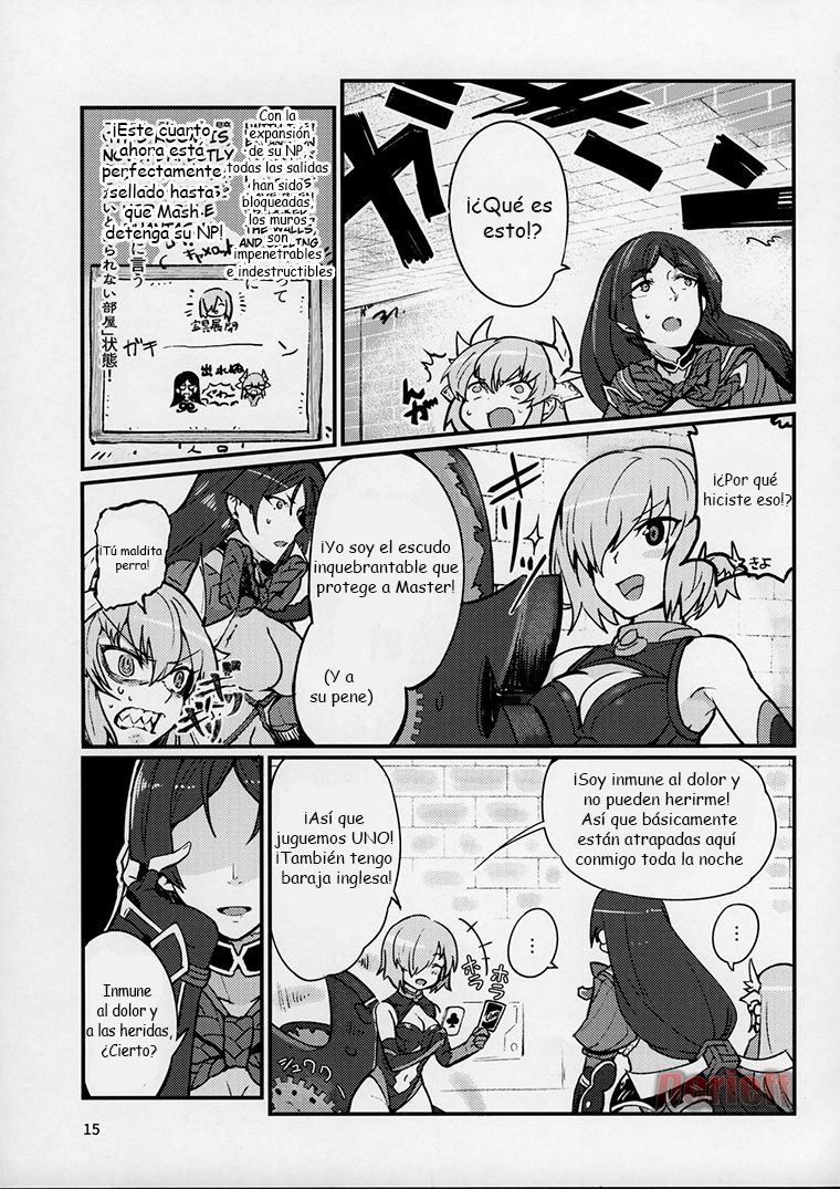 (C92) [Marutori no Chazuke (Torichamaru)] Seihitsu-chan wa Fureraretai | Serenity-chan wants to be touched (Fate/Grand Order) [Spanish] [Derieff] - Page 14