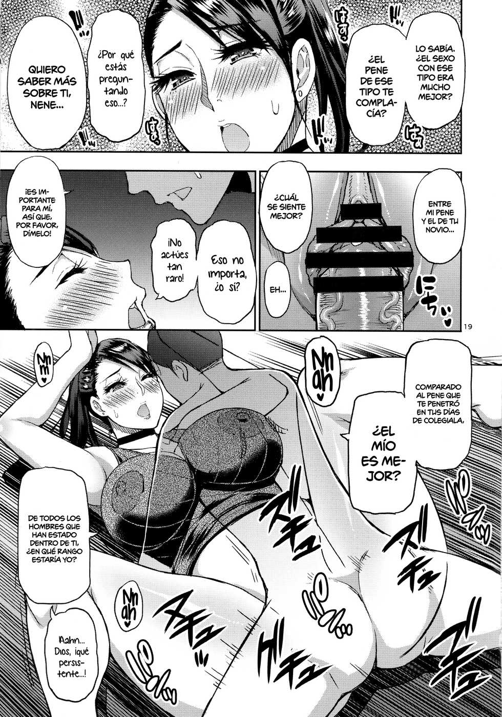 (C97) [SPRING CASTLE (Shunjou Shuusuke)] Motoyan Hitozuma Jukujo no Oba-san ni Seishori o Onegai shita. | Le pedí orientación sexual a una antigua delincuente madura casada. [Spanish] [K.A. Works] - Page 18