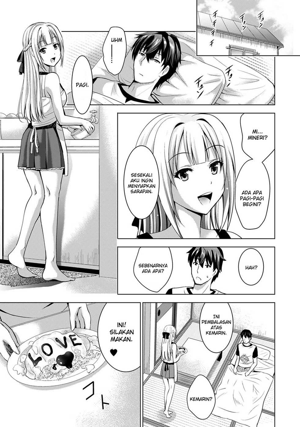 [Arino Hiroshi] Iede Shoujo to Kyou kara Doukyo!? ~Inaka ni Funare na Wagamama Ojou-sama to no Slow Life~ Ch. 3 (COMIC Ananga Ranga Vol. 56) [Indonesian] [Kiyo21] - Page 24