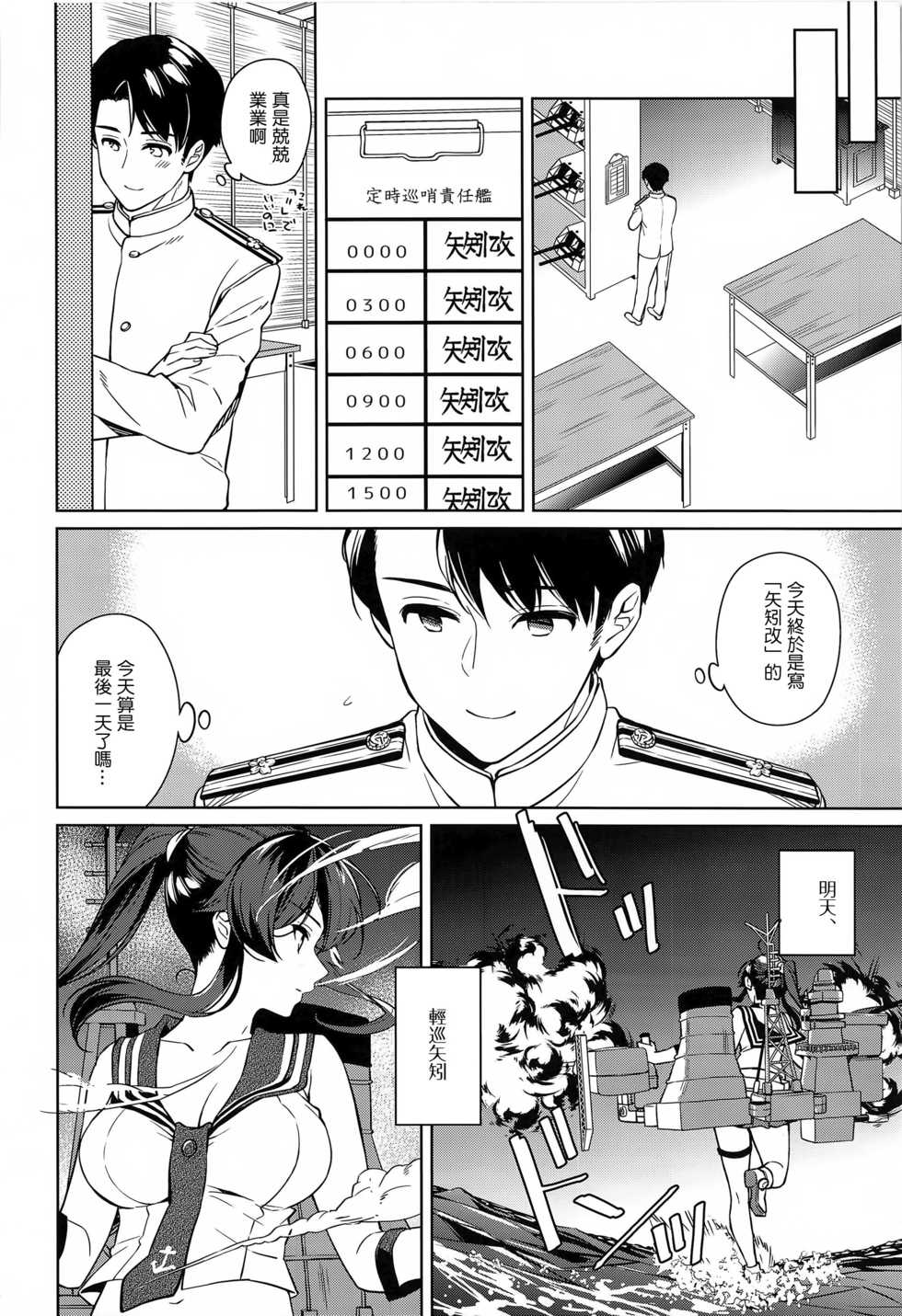 (C97) [Rosapersica (Ichinomiya)] Yoru Yahagi 13  Kai Ni  Zenya no Futarigoto (Kantai Collection -KanColle-) [Chinese] [Angiris Council漢化组] - Page 4
