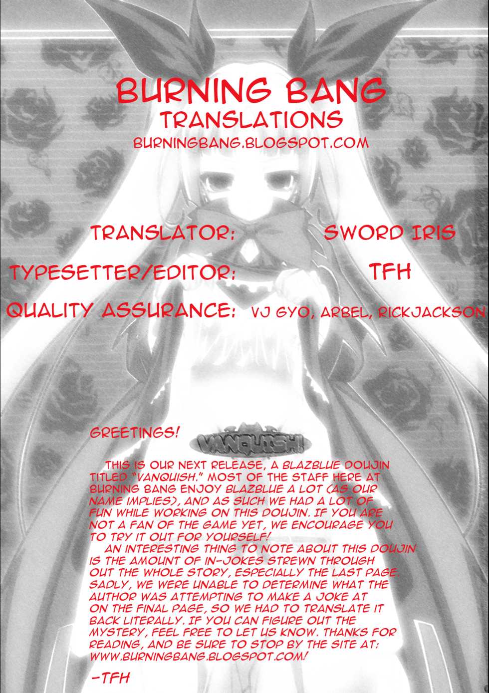 (C76) [LIVE HOUSE (RAVEN)] VANQUISH! (BLAZBLUE) [English] [Burning Bang] - Page 30